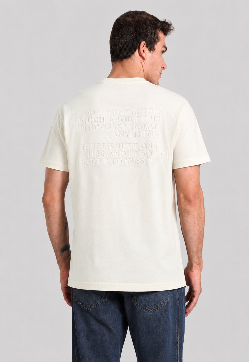 Crew Neck Over Size Printed T-shirt