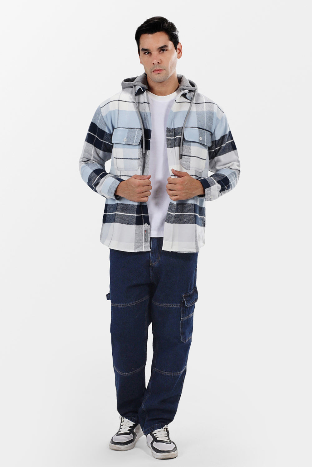 Checked Over Size Shirt