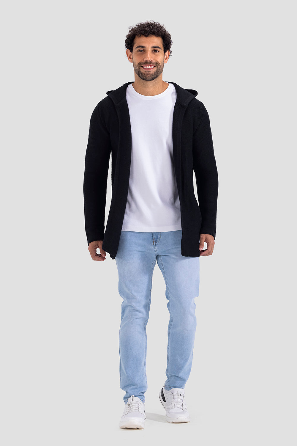 cardigan hoodie slim fit pullover