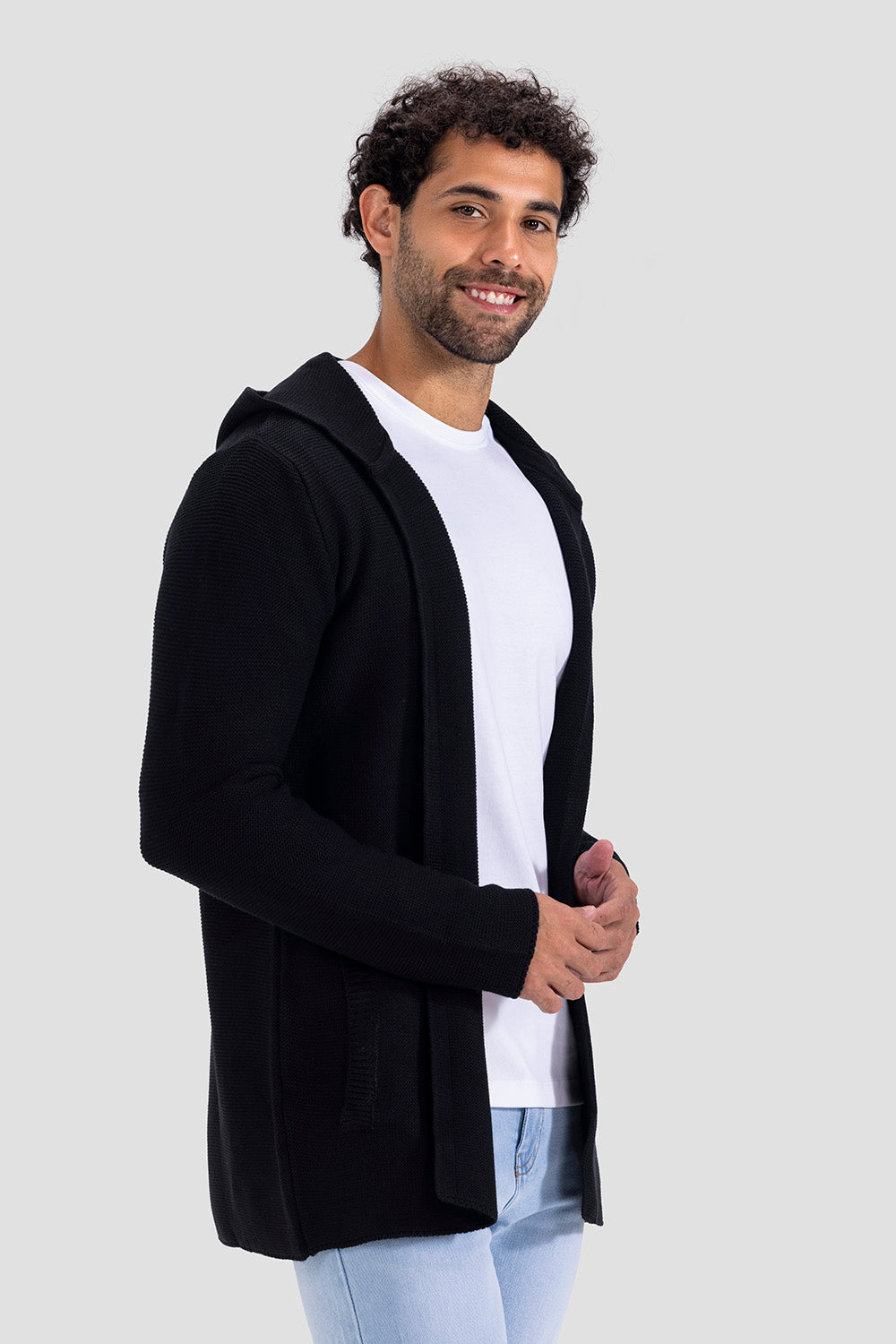cardigan hoodie slim fit pullover