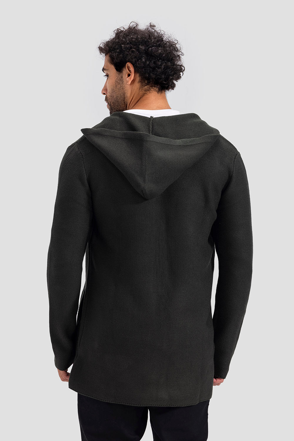cardigan hoodie slim fit pullover