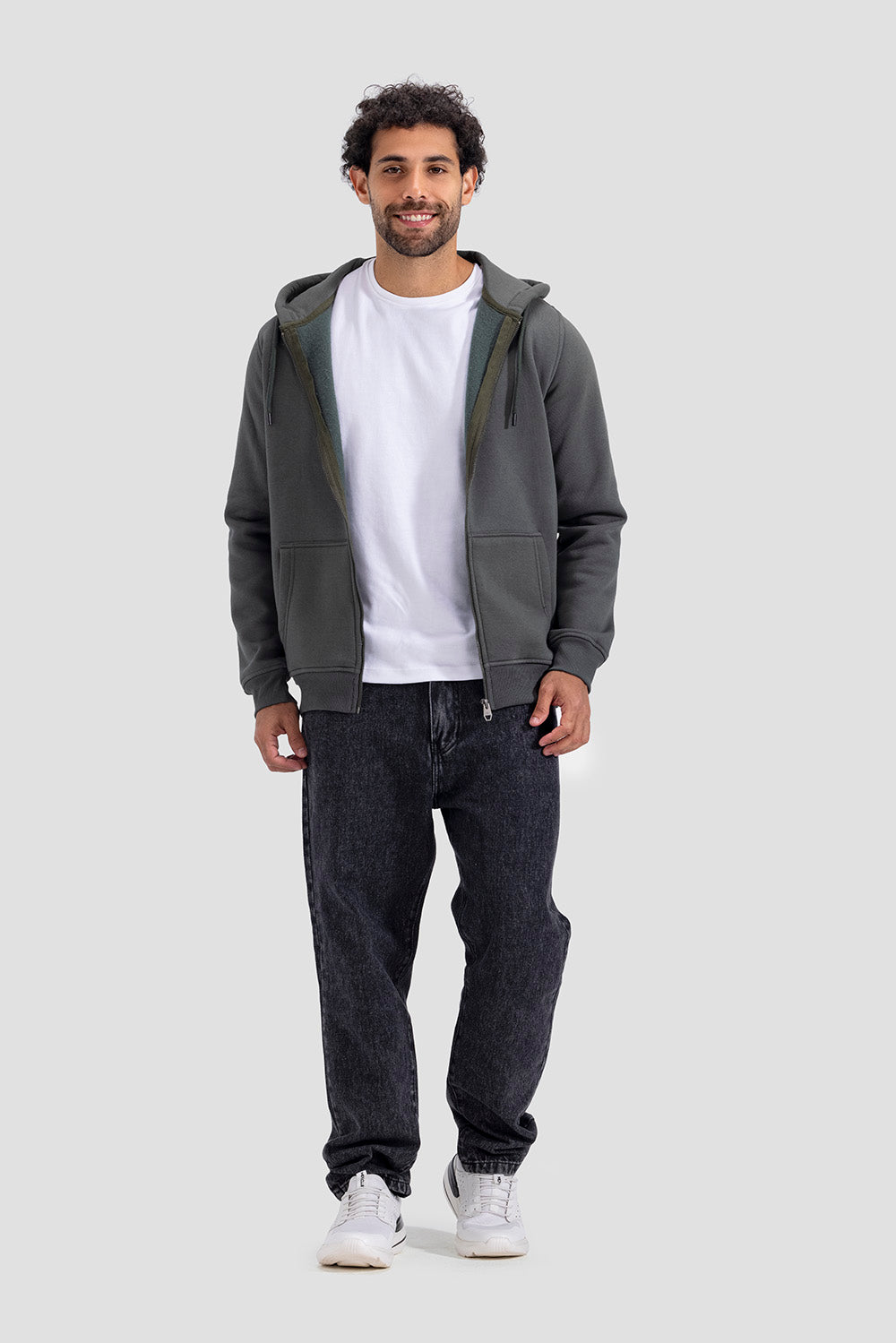 full zipper hoodie sweatshirt