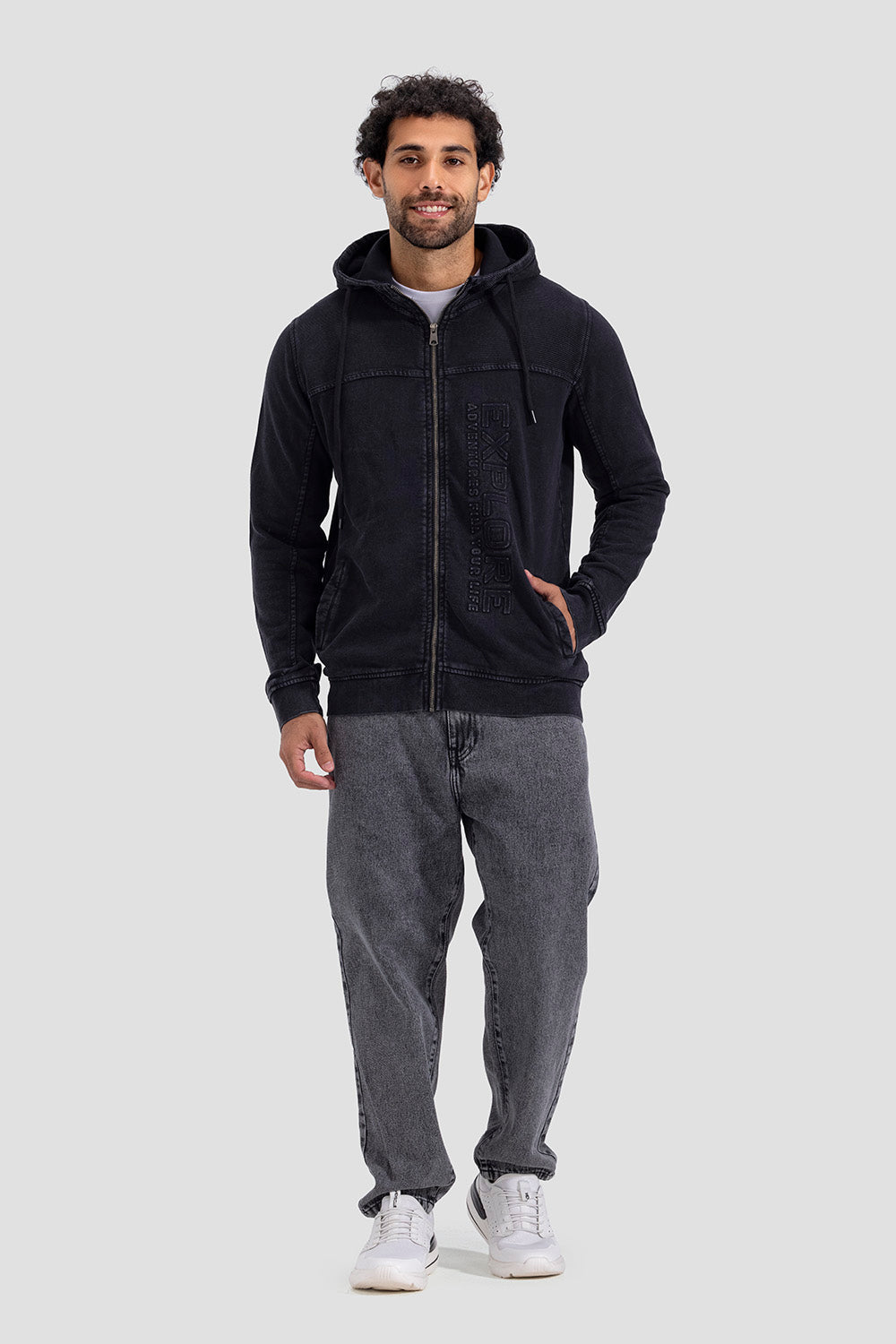 full zipper hoodie sweatshirt