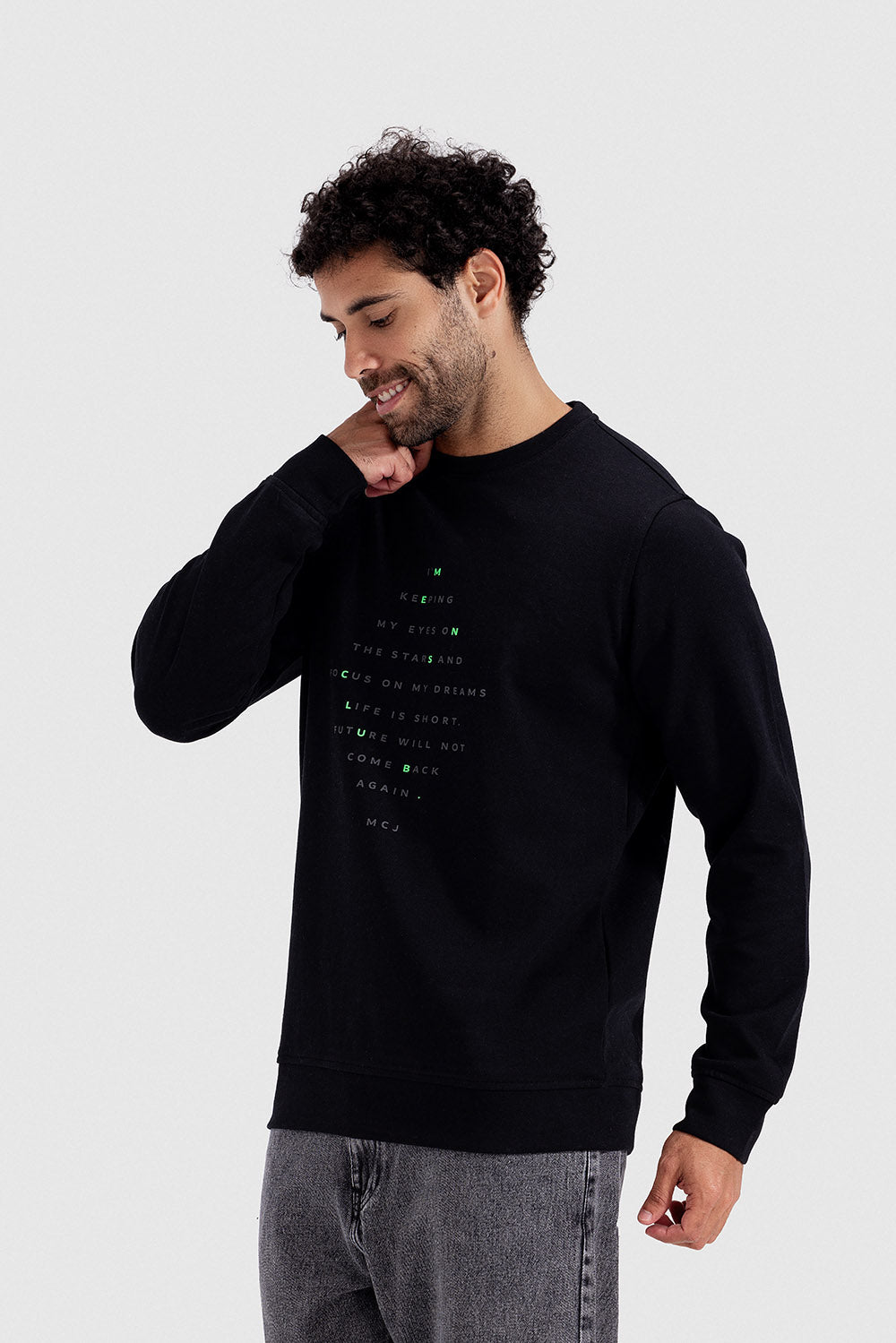 crew neck sweatshirt