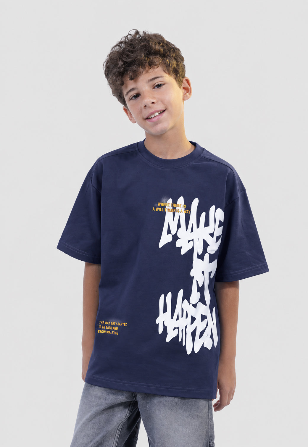Kids Over Size Printed T-Shirt