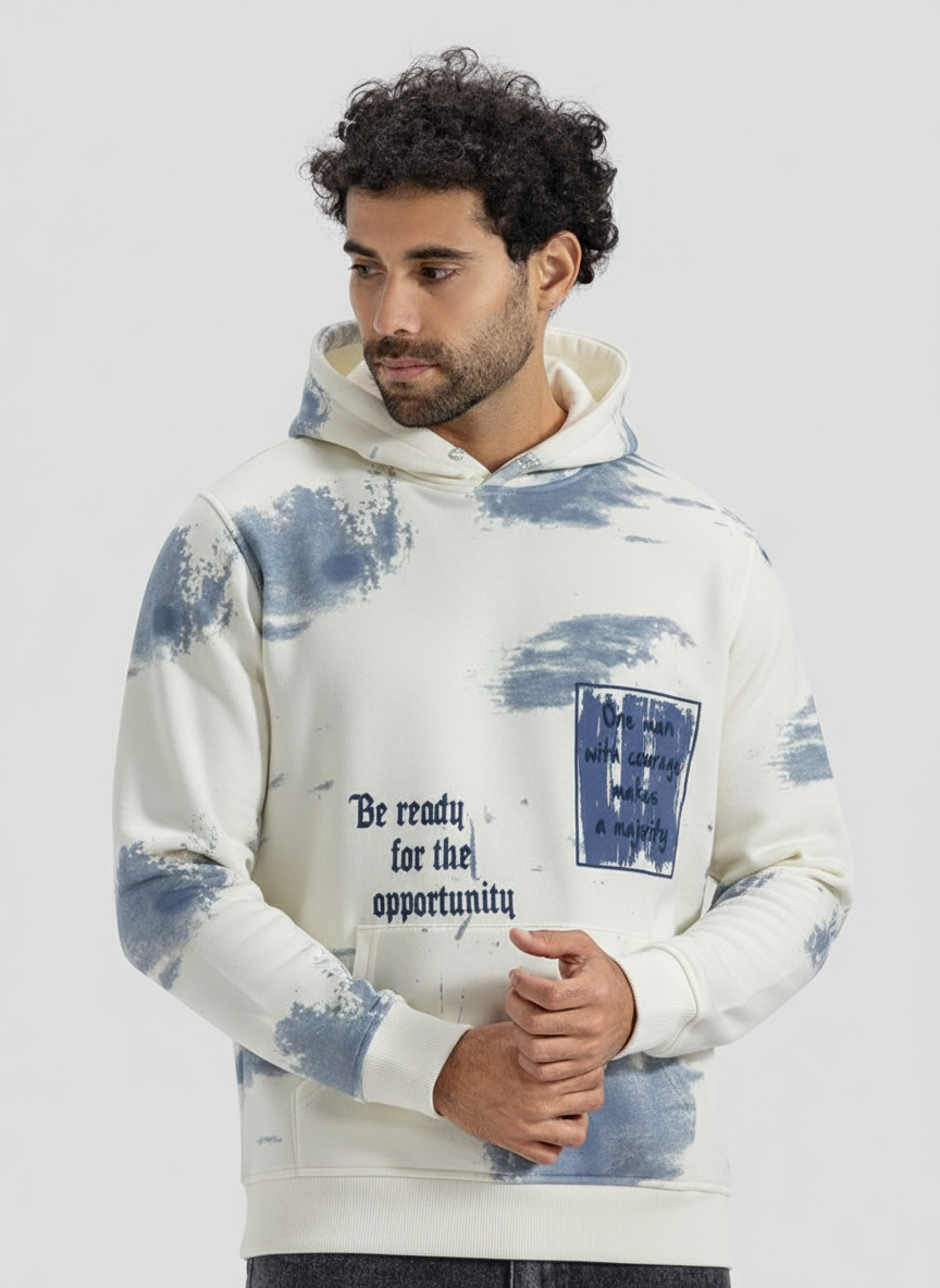 Printed Hoodie Sweatshirt