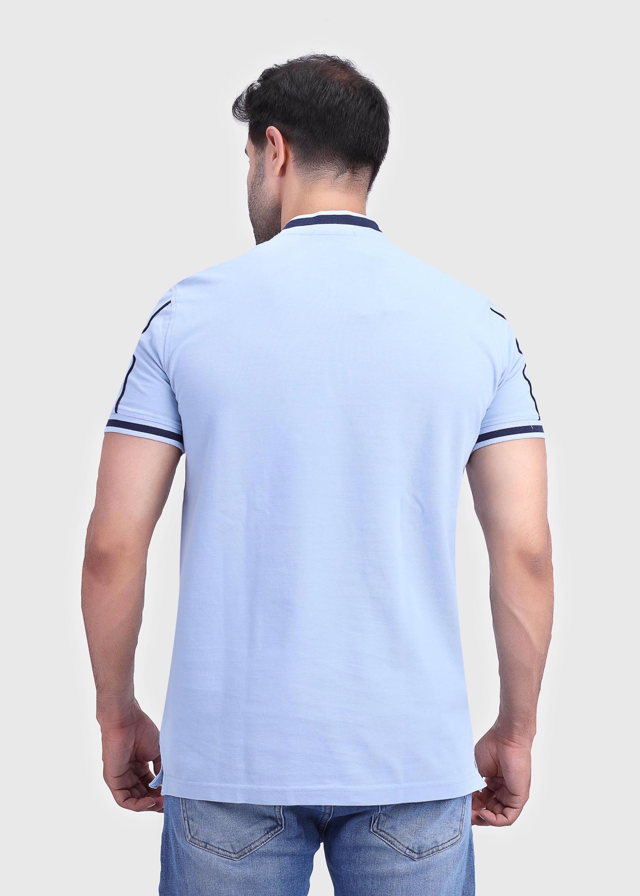Mandarin Collar Polo Shirt