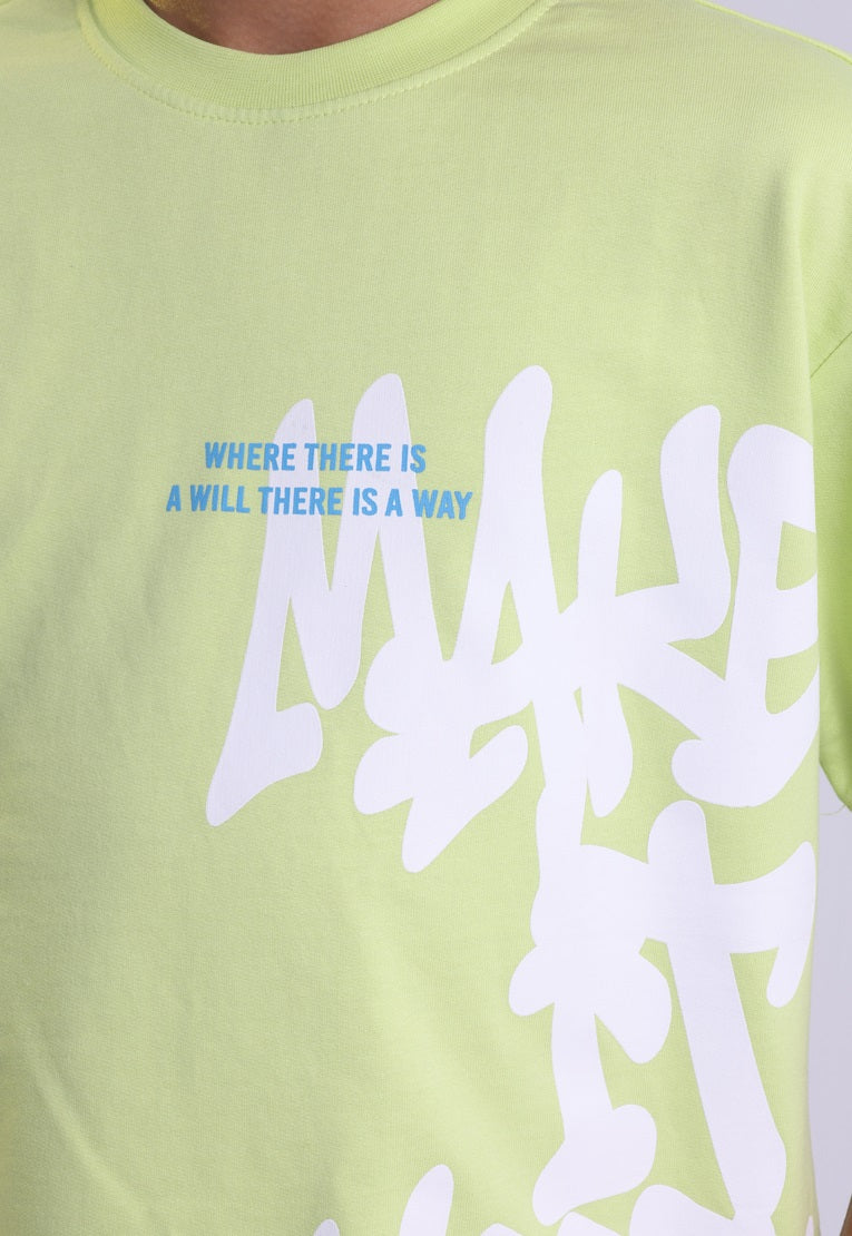 Kids Over Size Printed T-Shirt