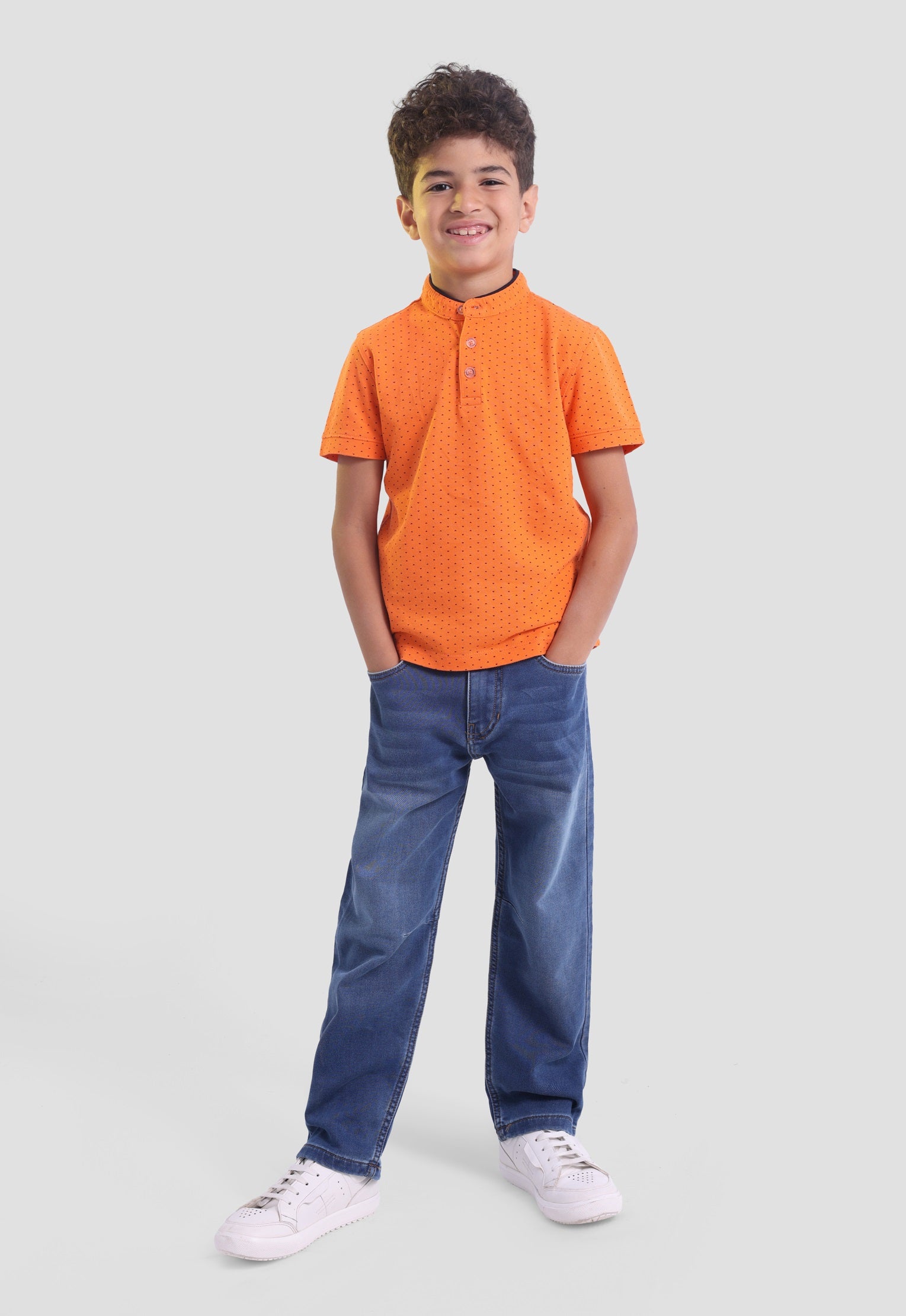 Kids Printed Polo Shirt