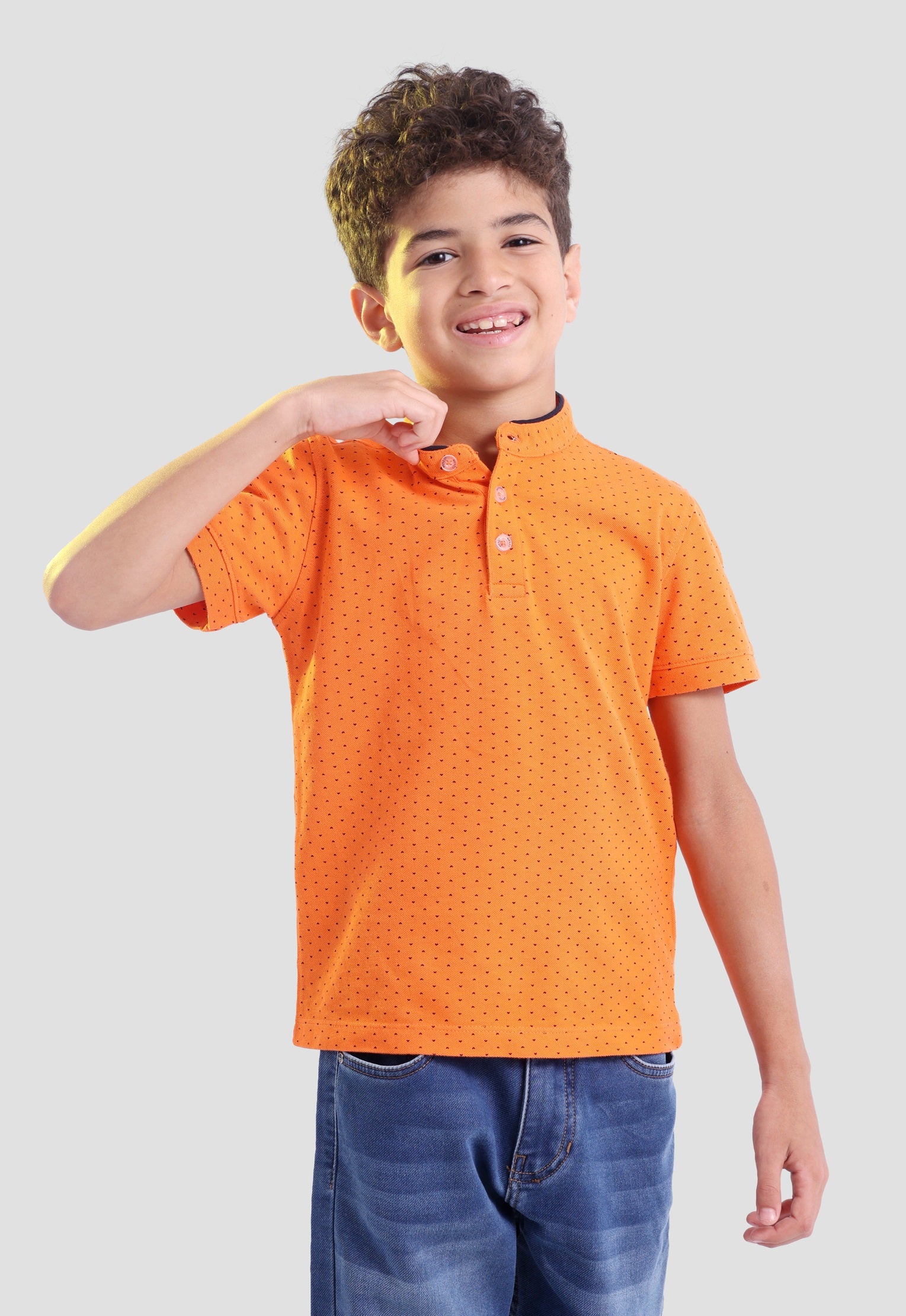 Kids Printed Polo Shirt
