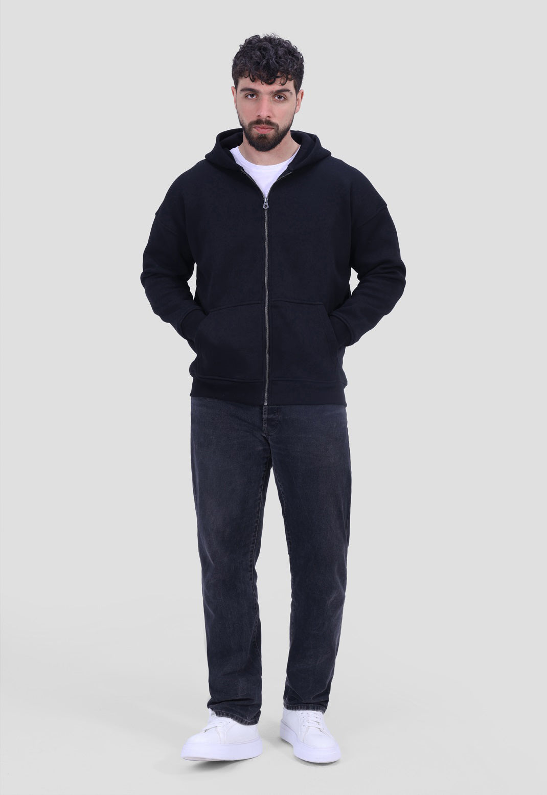 Full Zipper Hoodie Sweatshirt