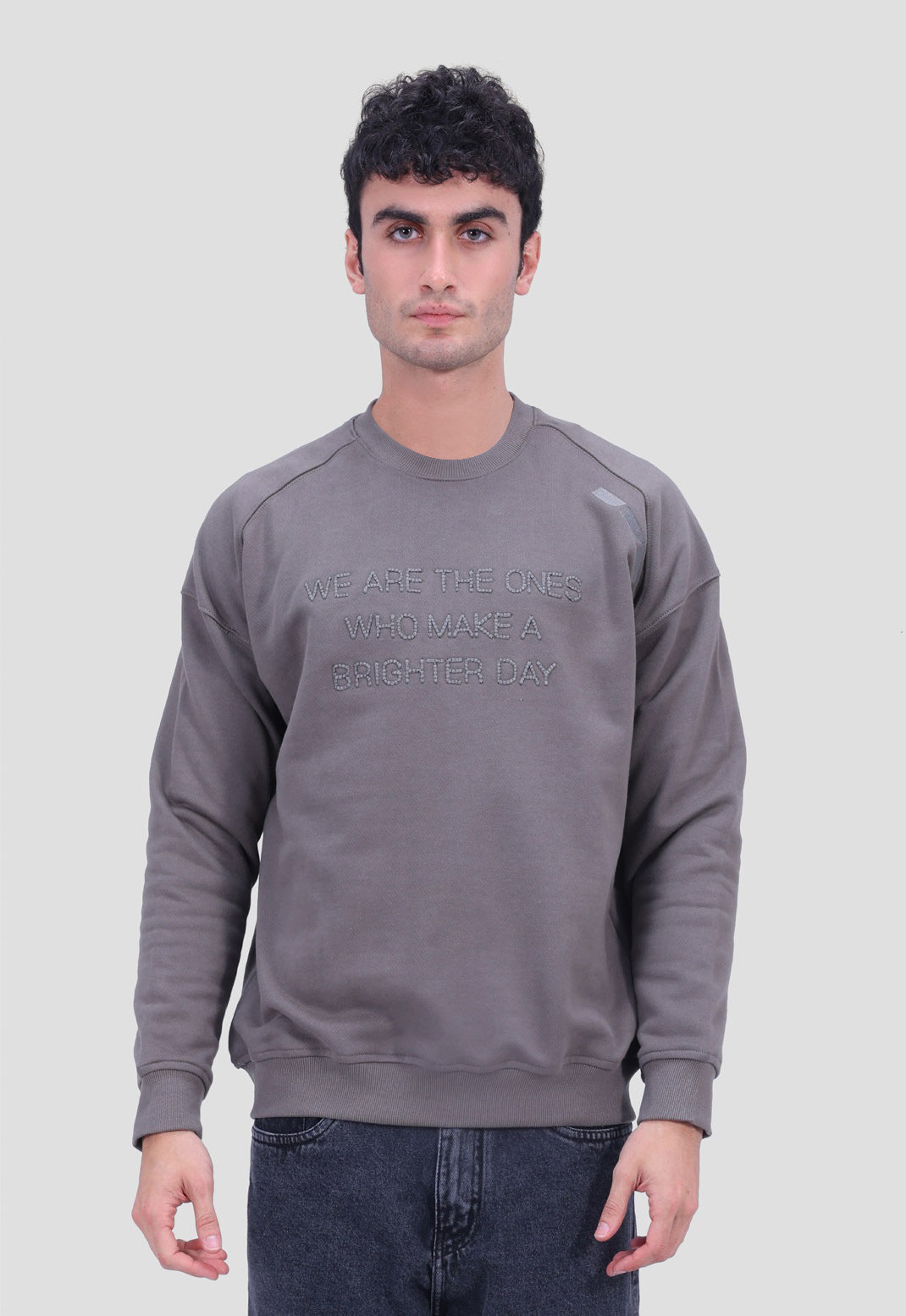 Printed Crew Neck SWEATSHIRT