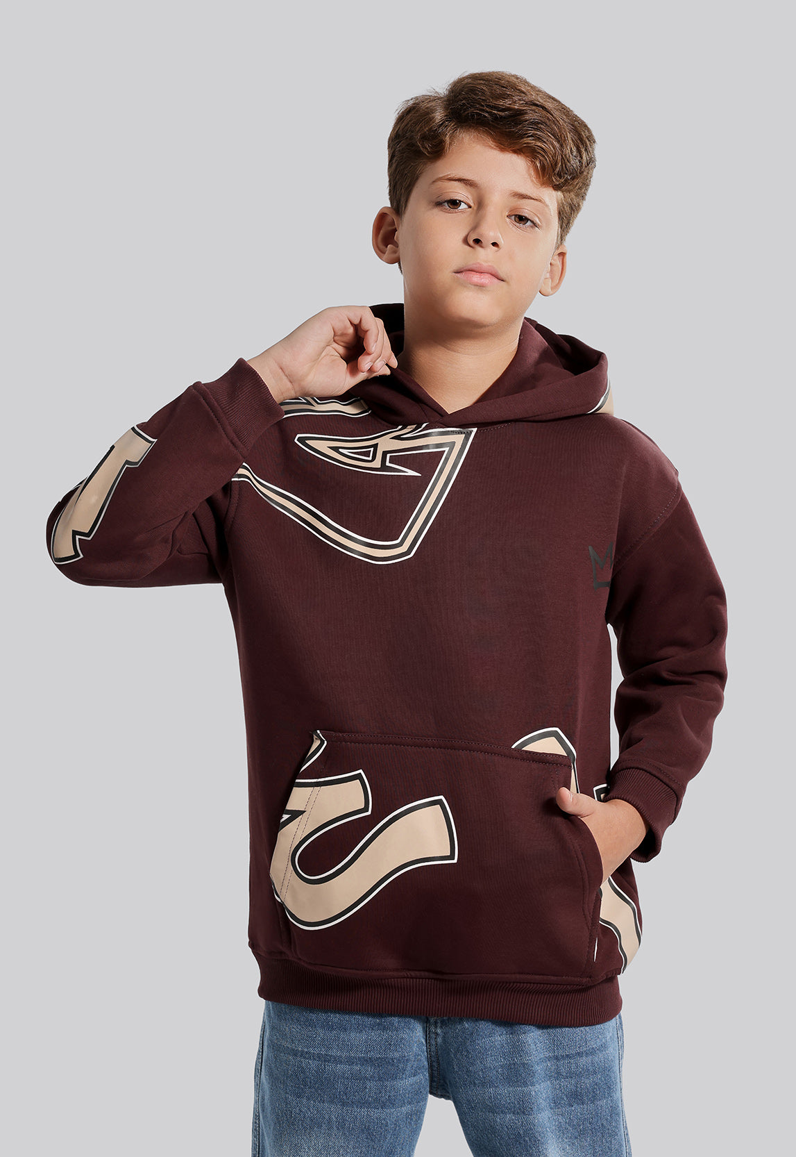 Kids Printed Hoodie Sweatshirt