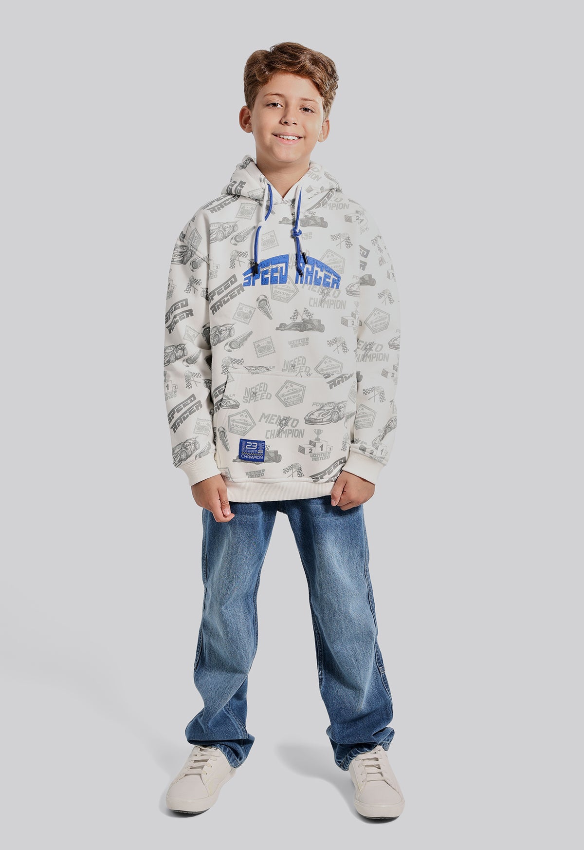 Kids Printed Hoodie Sweatshirt
