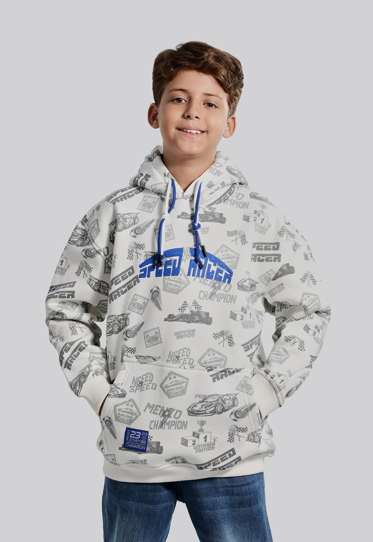 Kids Printed Hoodie Sweatshirt