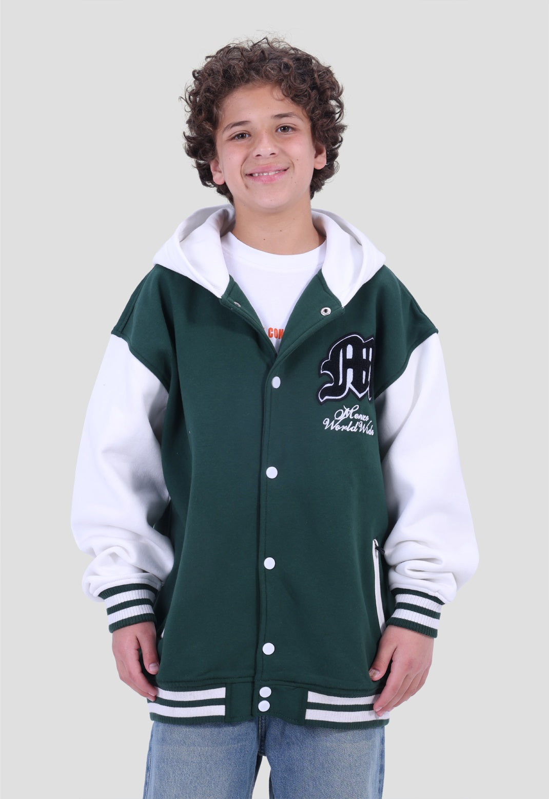 Full Botton Hoodie Sweatshirt