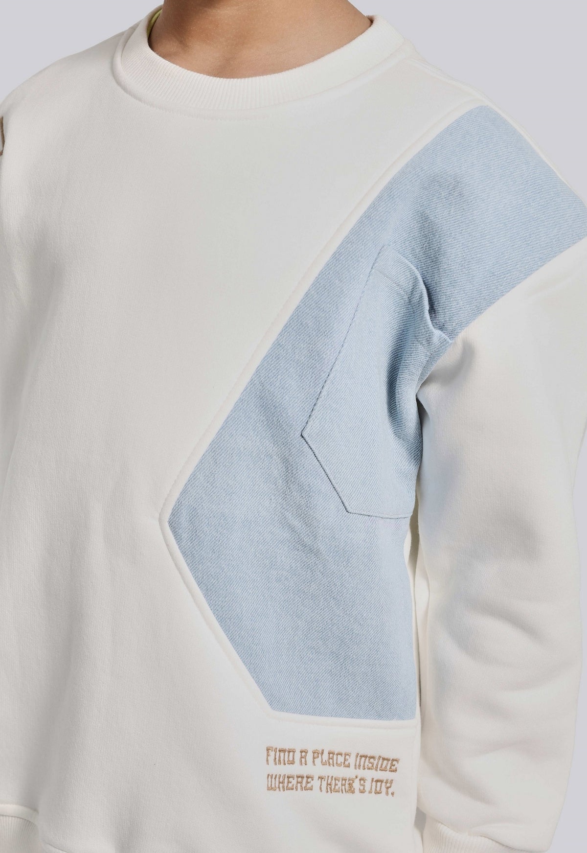 Kids Crew Neck Printed Sweatshirt