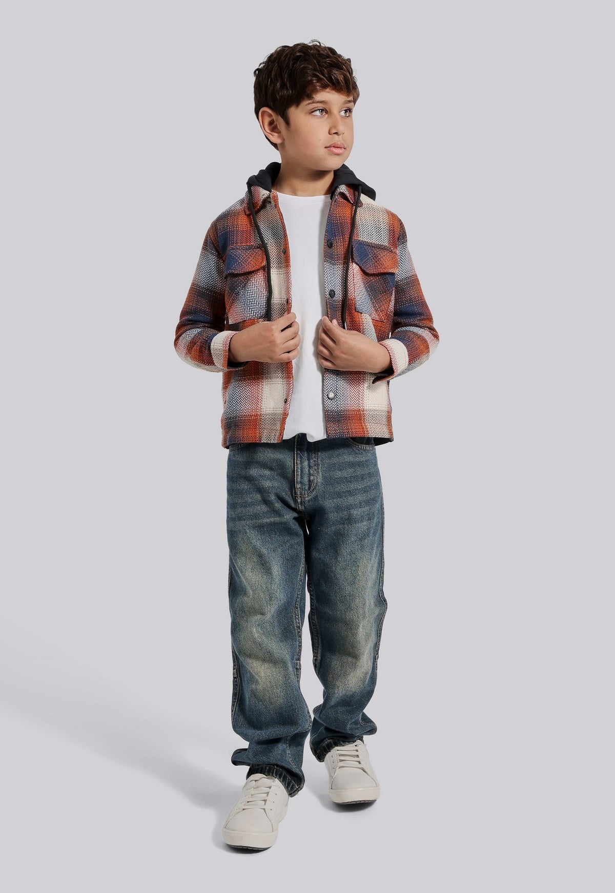 Kids Overshirt Checked Shirt