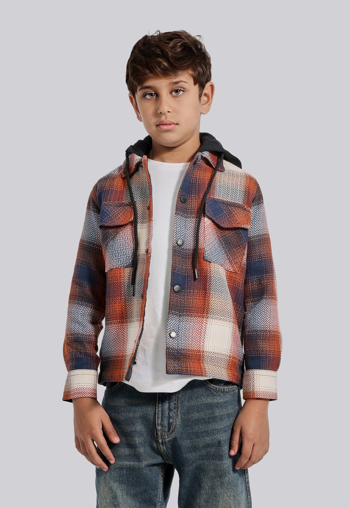 Kids Overshirt Checked Shirt