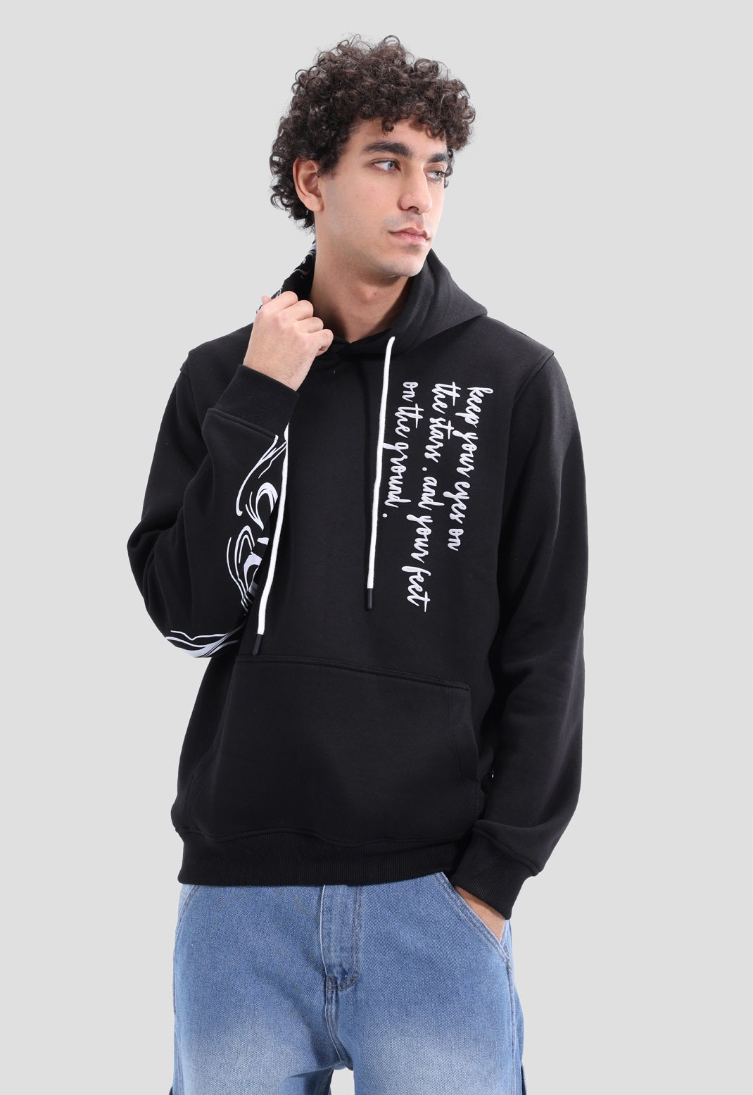 Printed Hoodie Sweatshirt