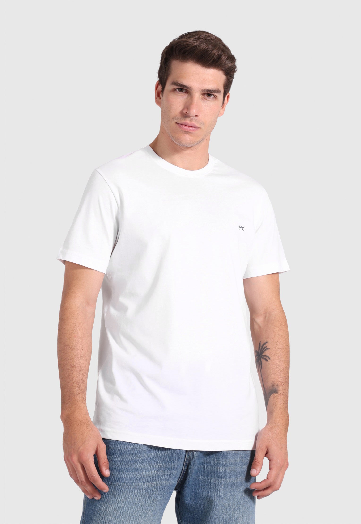 offwhite crew neck baisc t-shirt