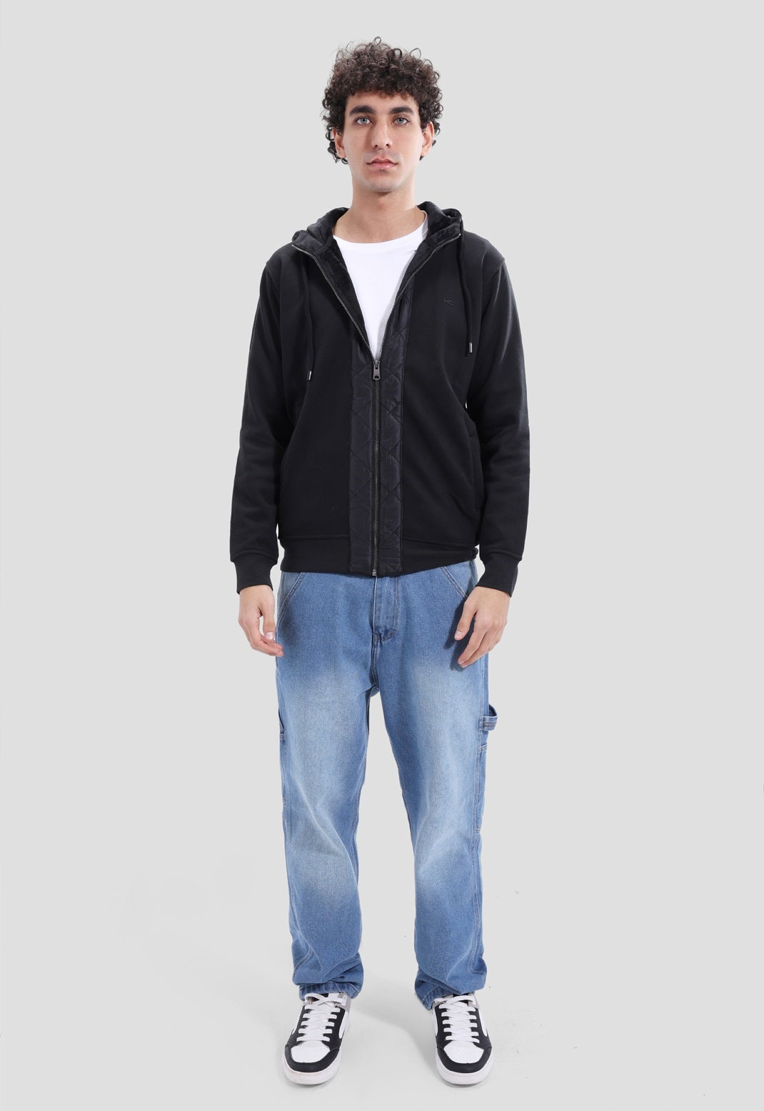 Full Zipper Printed Sweatshirt