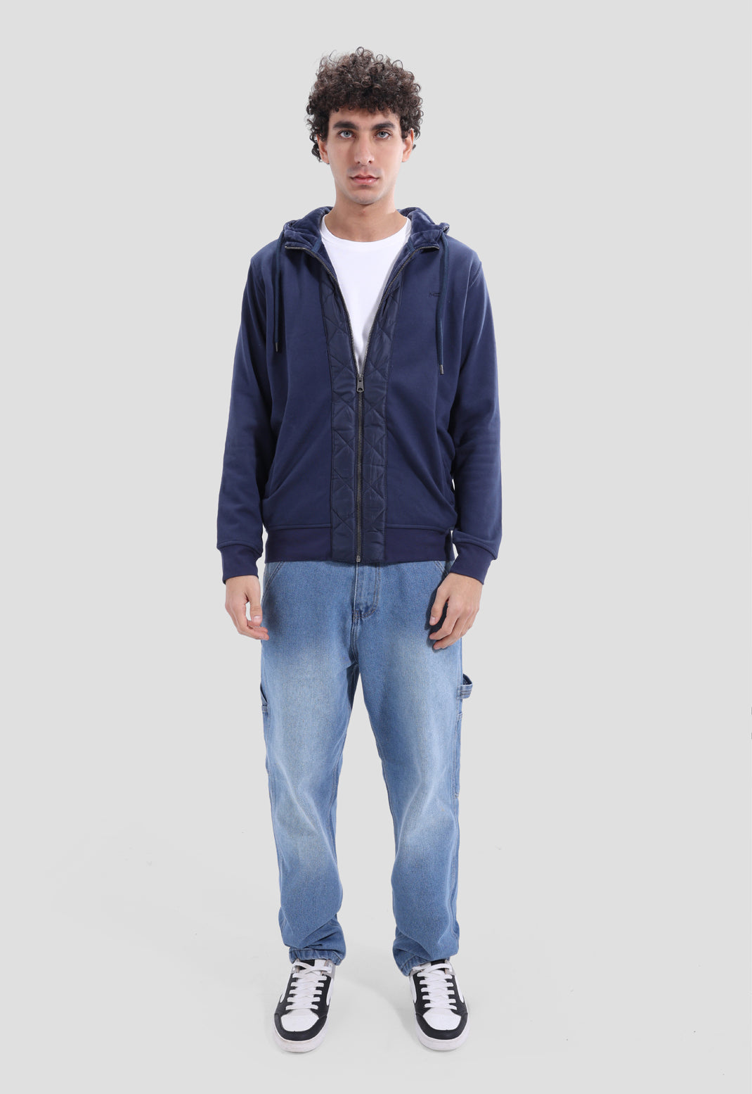 Full Zipper Printed Sweatshirt