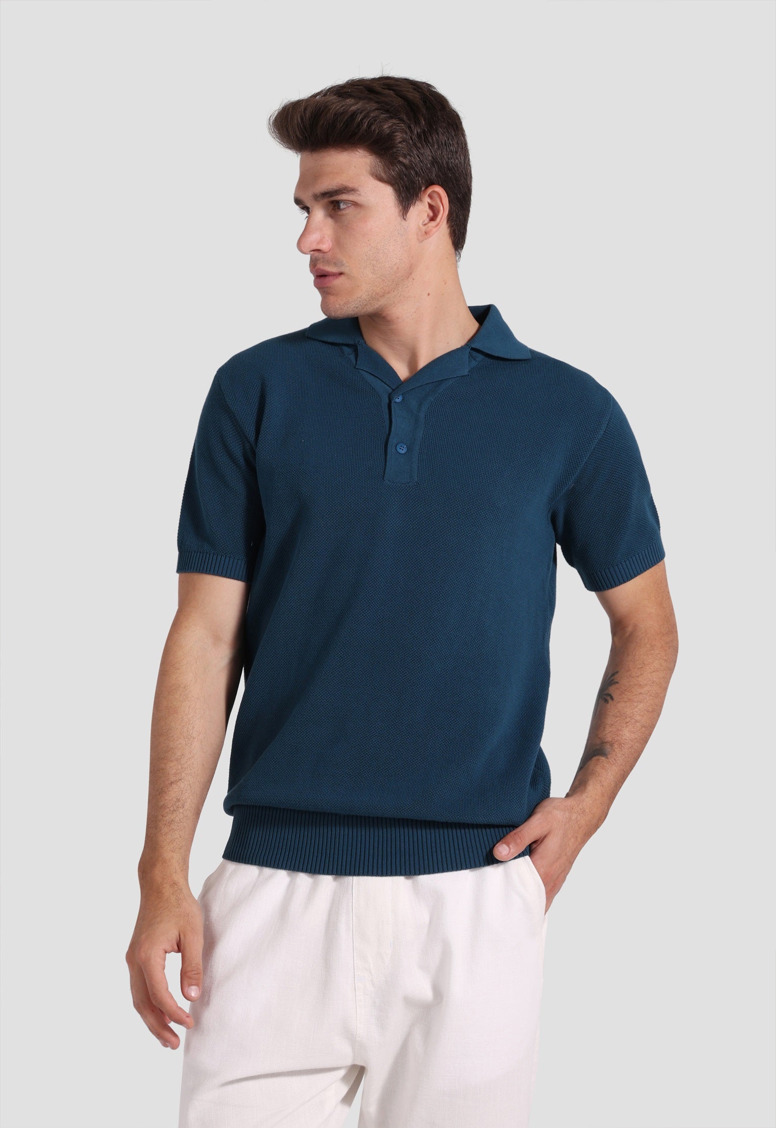 Knitted Polo Shirt
