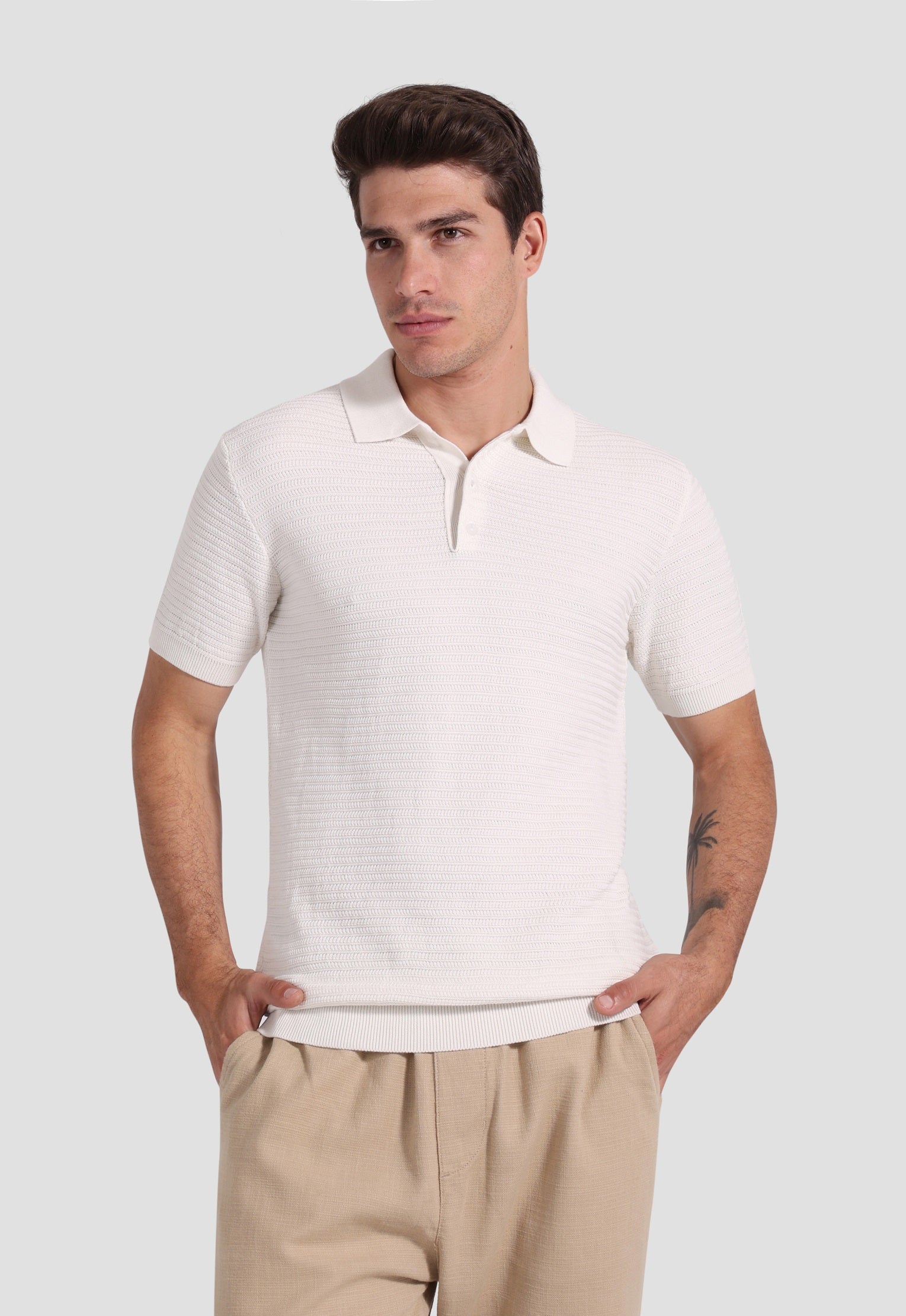 Knitted Polo Shirt
