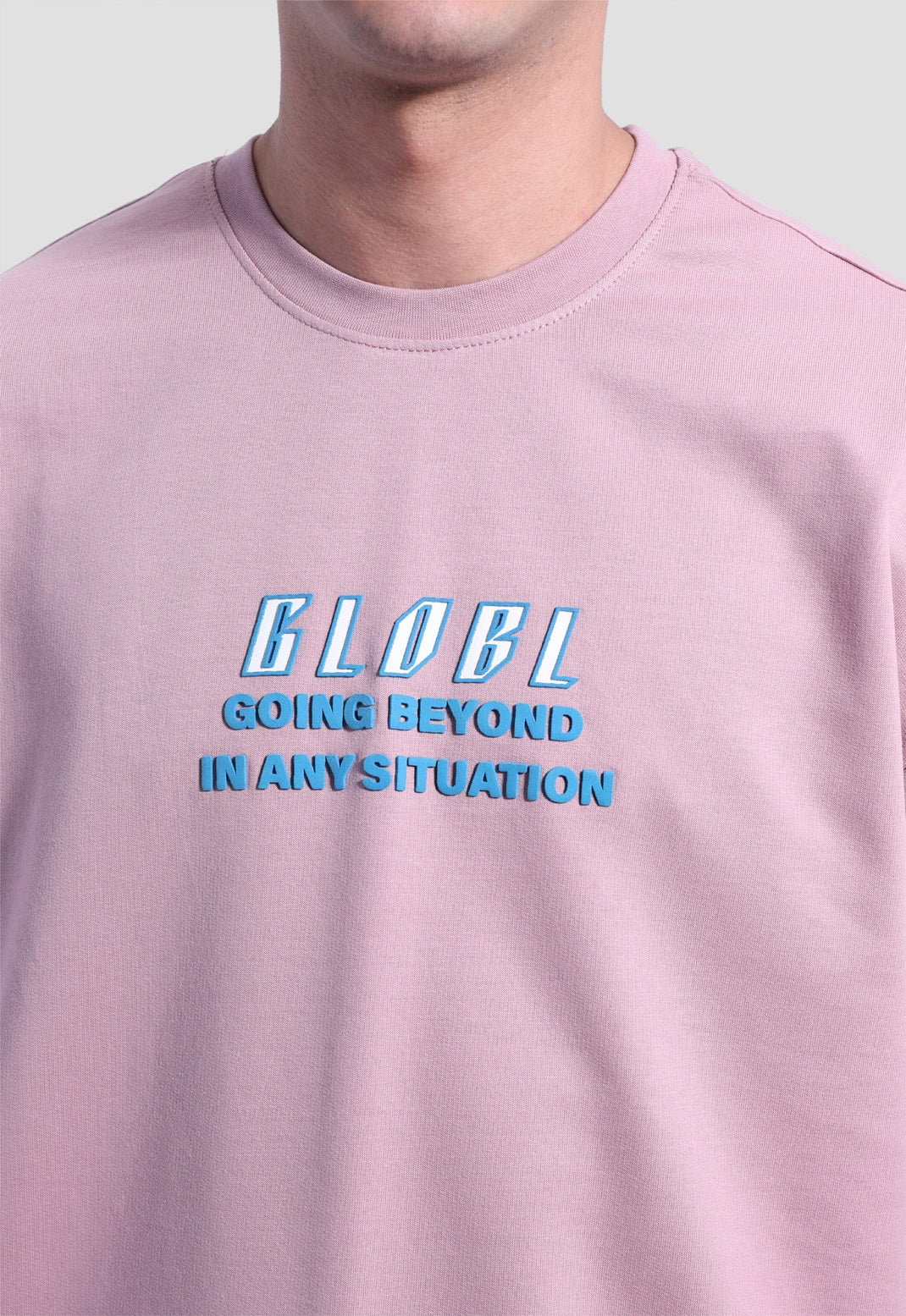 Crew Neck Over Size Printed T-shirt