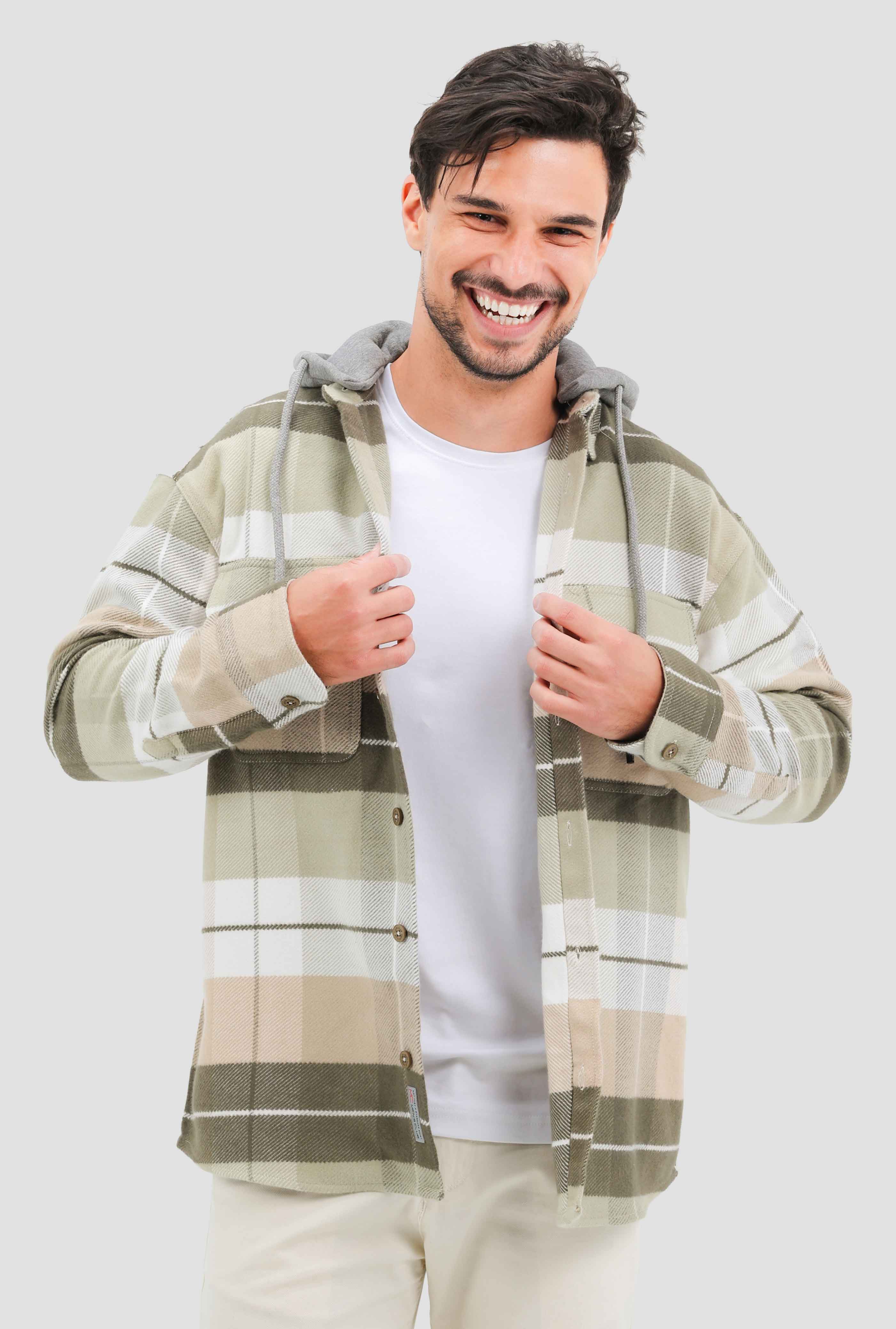 Checked Over Size Shirt