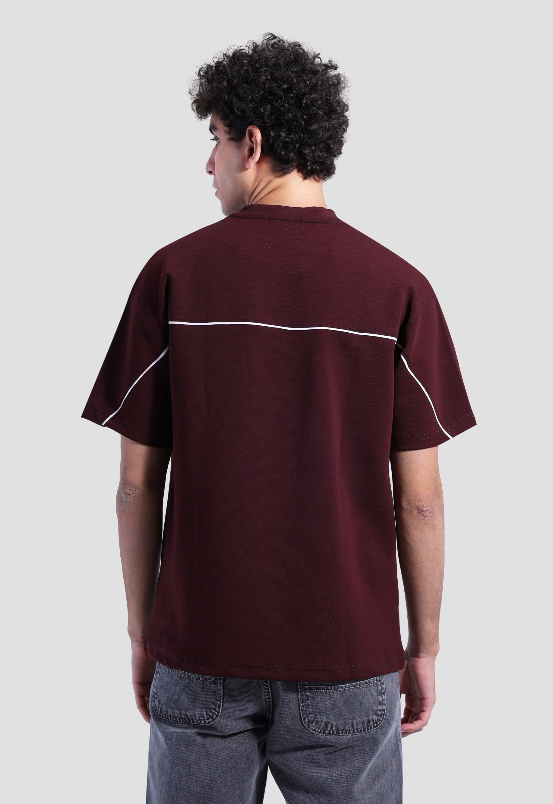 Crew Neck Over Size Printed T-shirt