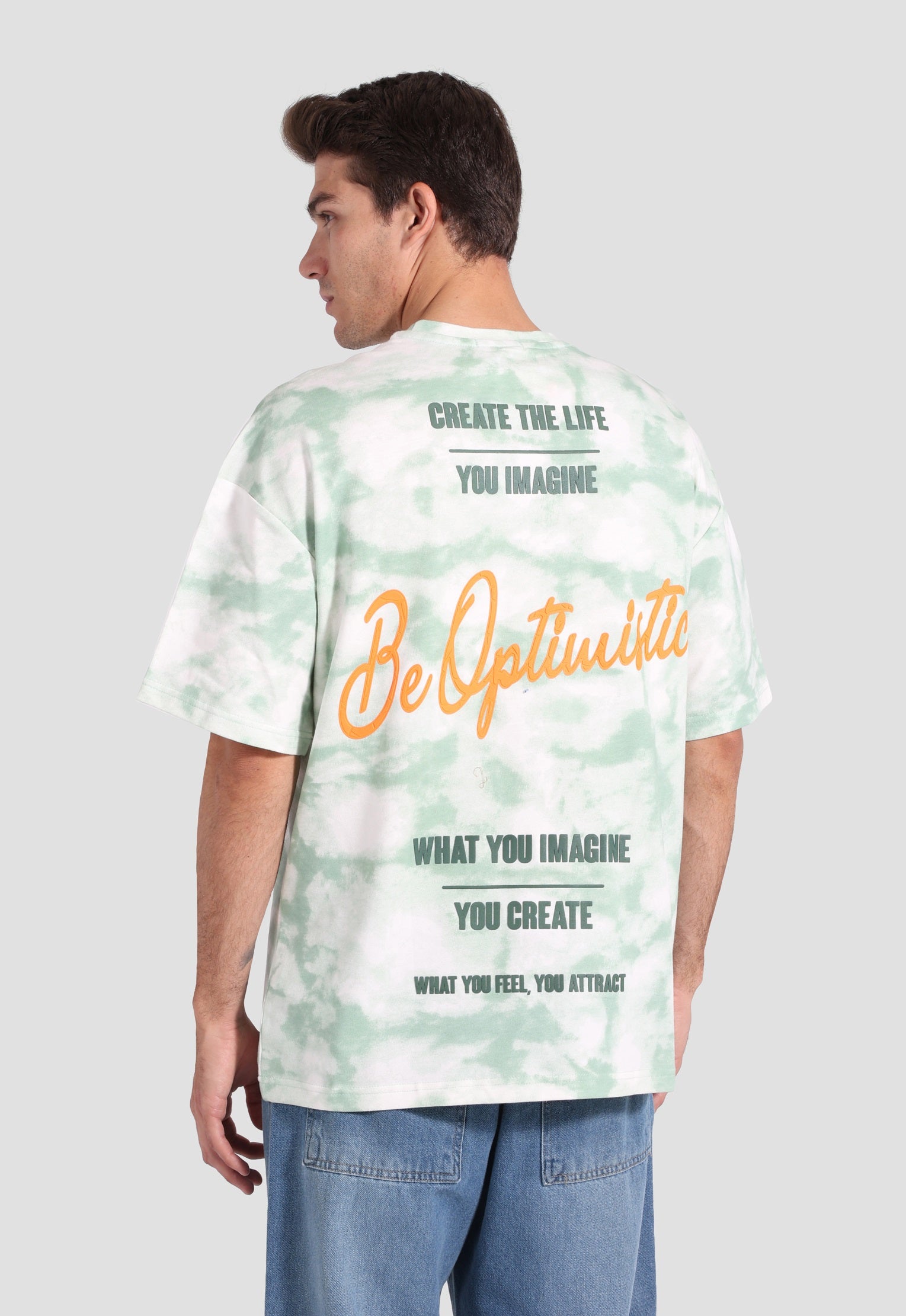 over size printed t-shirt