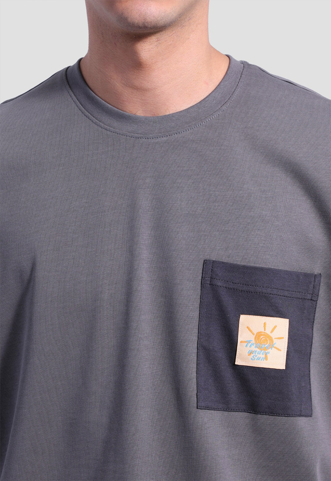 Crew Neck Over Size Printed T-shirt
