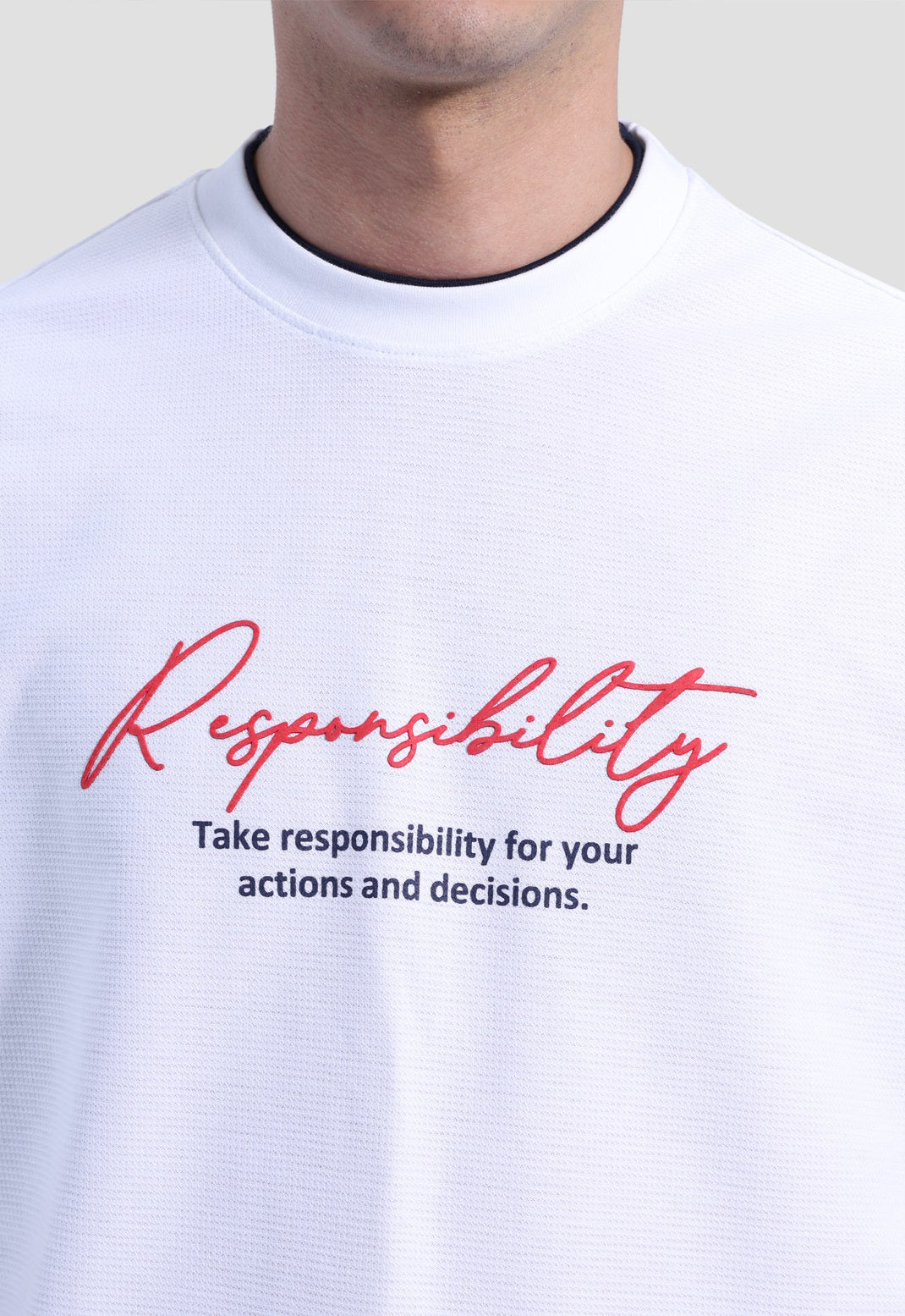 Crew Neck Over Size Printed T-shirt