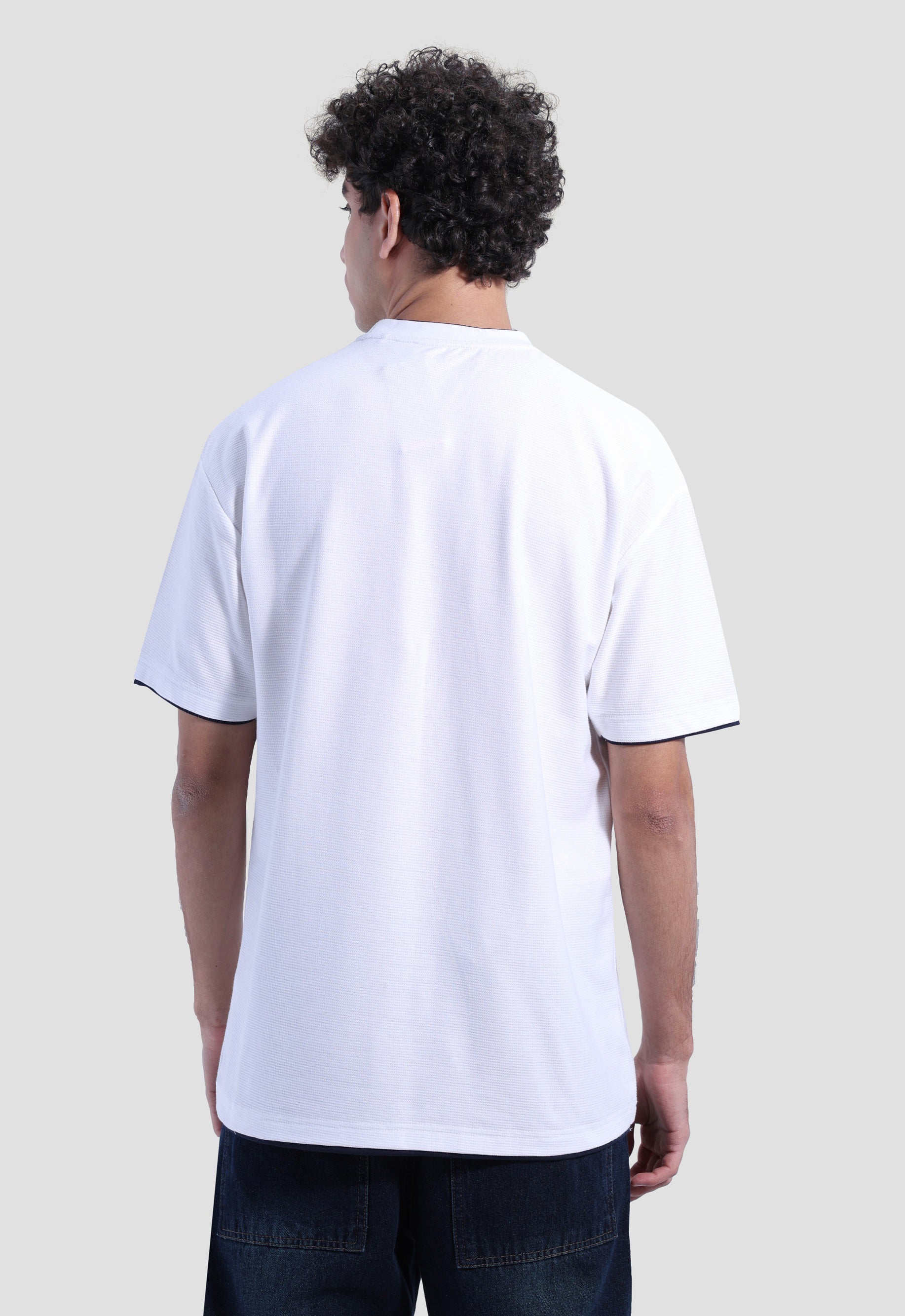 Crew Neck Over Size Printed T-shirt