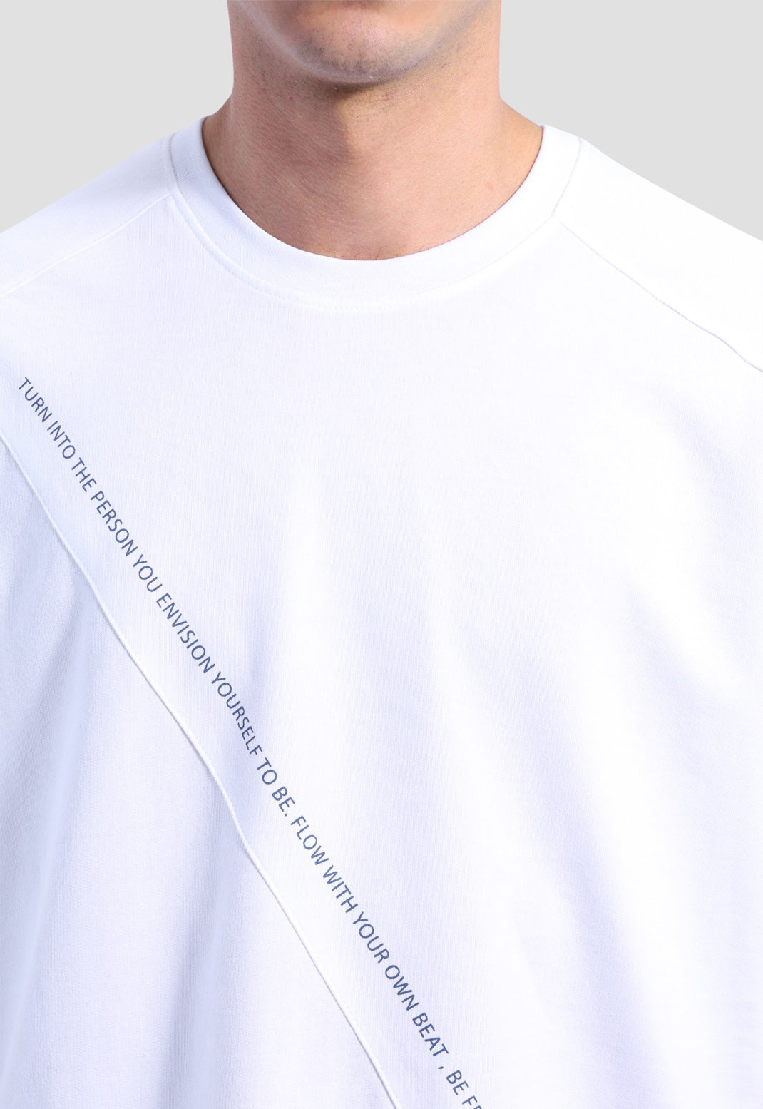 Crew Neck Over Size Printed T-shirt