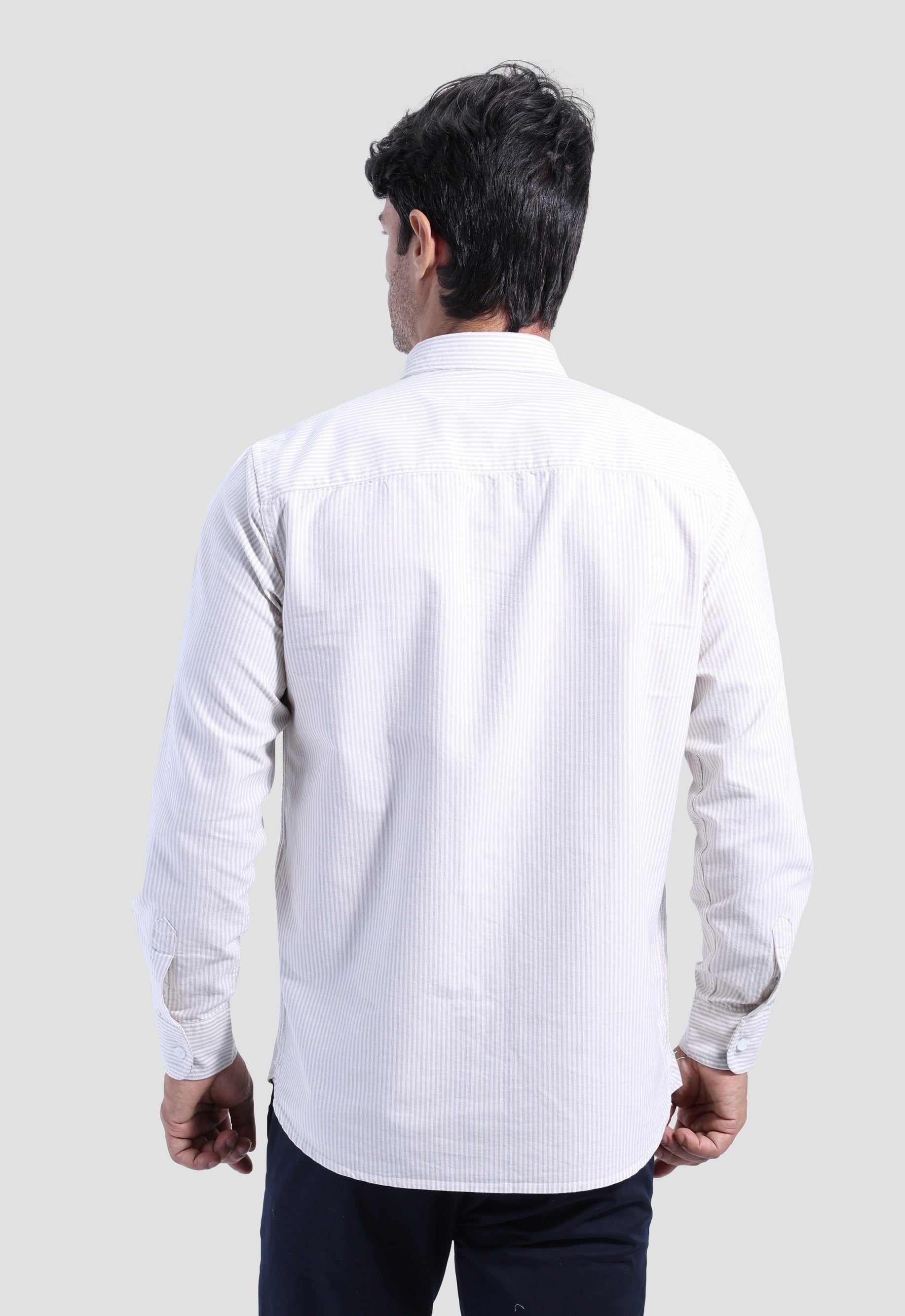 Slim Fit Striped Oxford Shirt