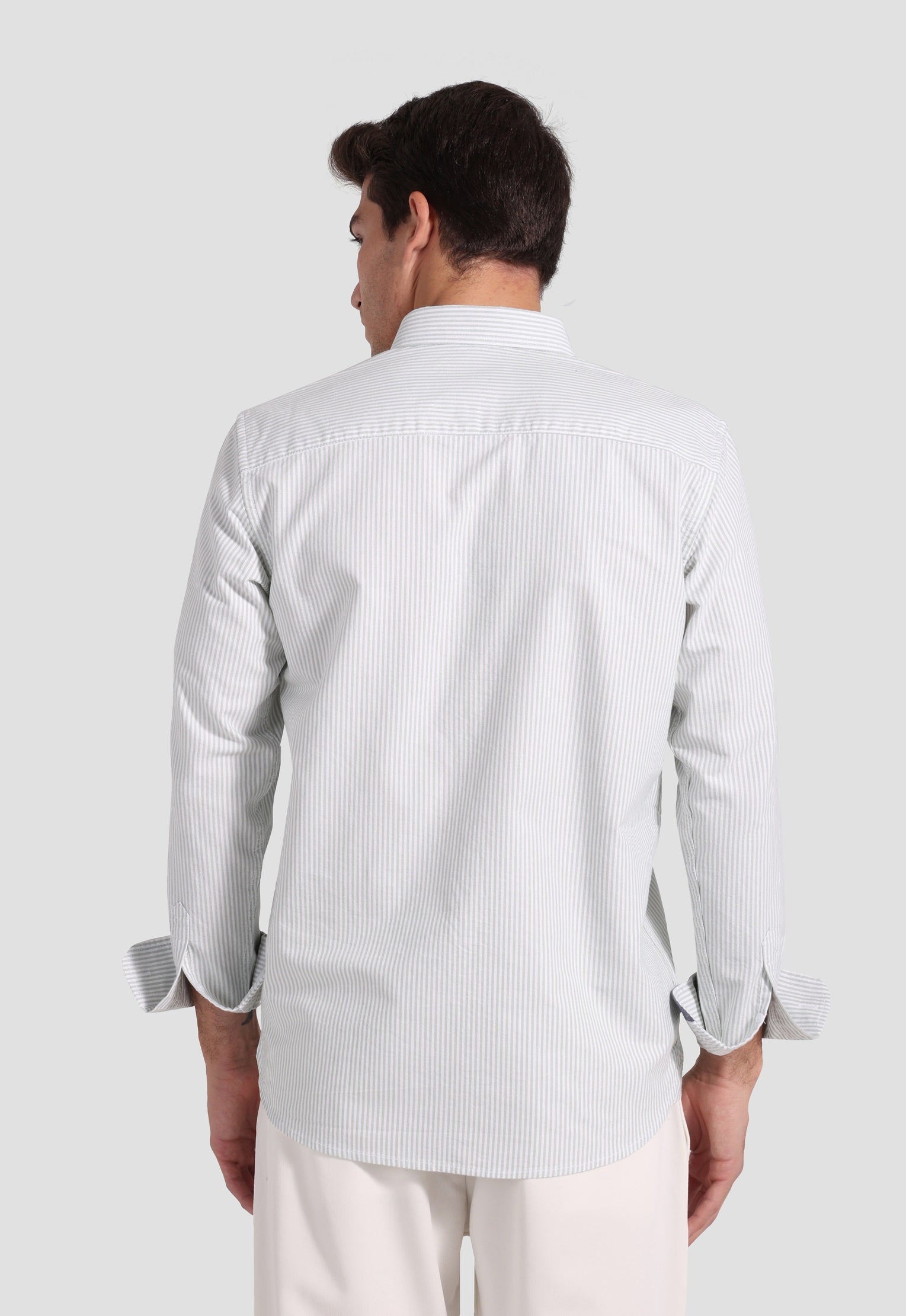 Slim Fit Striped Oxford Shirt