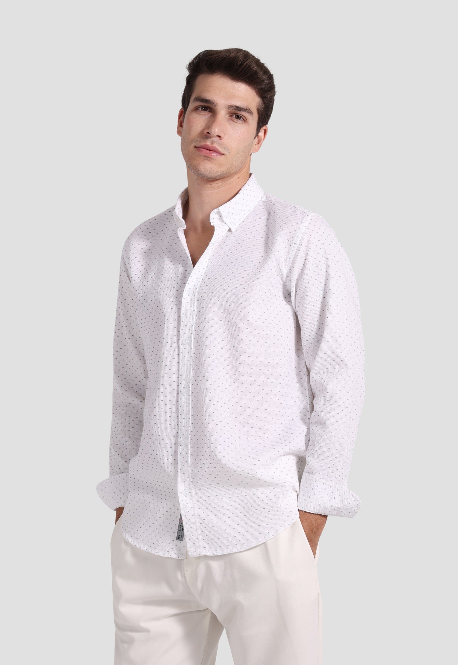 Pattern Slim Fit Shirt