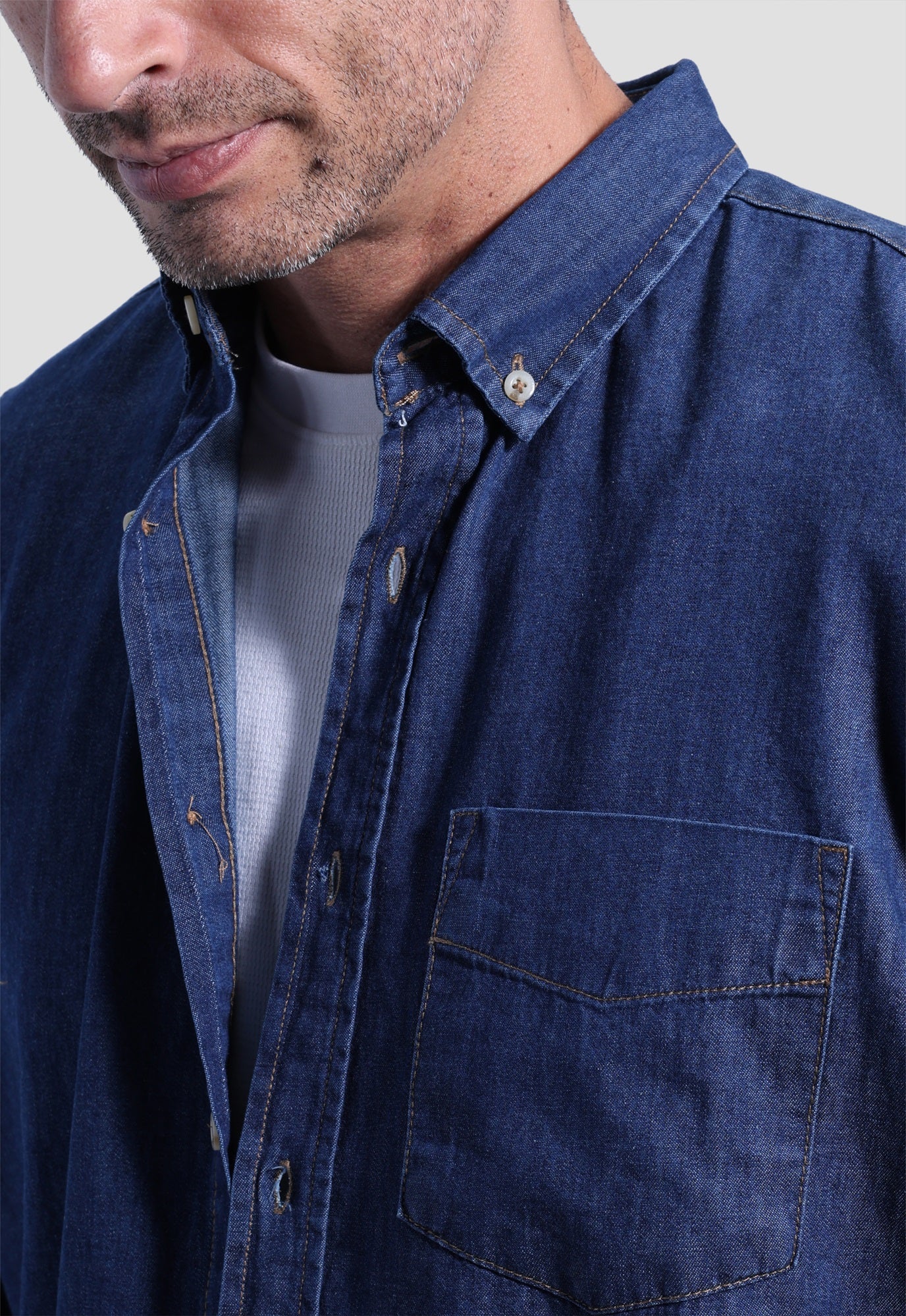 Slim Fit Denim Shirt