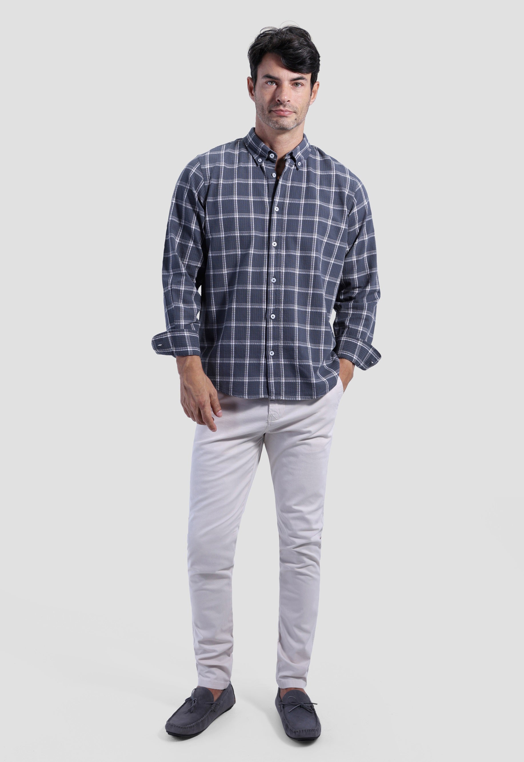 Slim Fit Checked Shirt