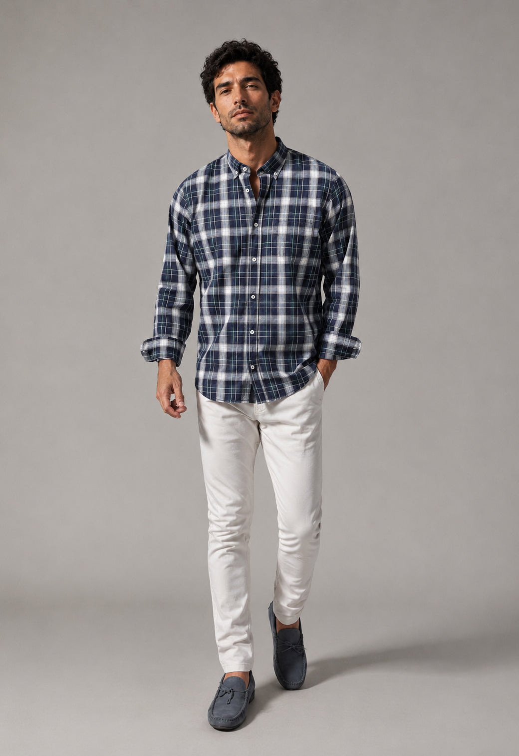 Slim Fit Checked Shirt