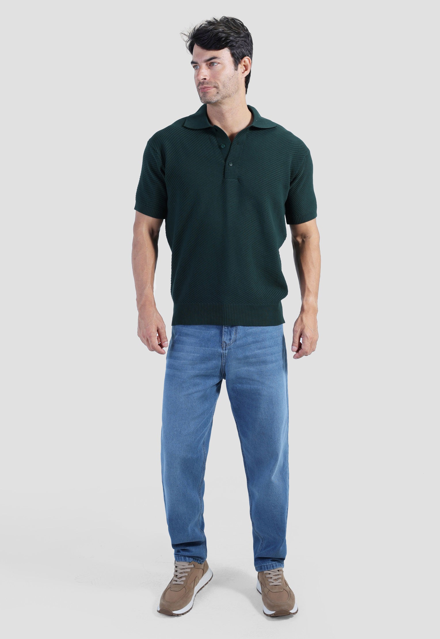 Knitted Polo Shirt