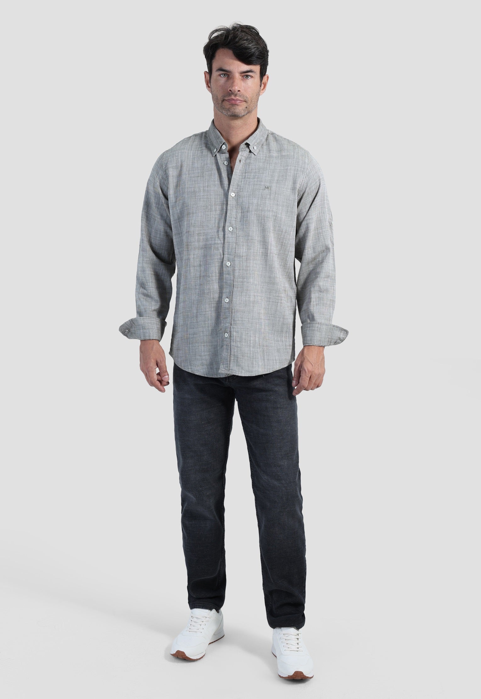 Slim Fit Solid Shirt