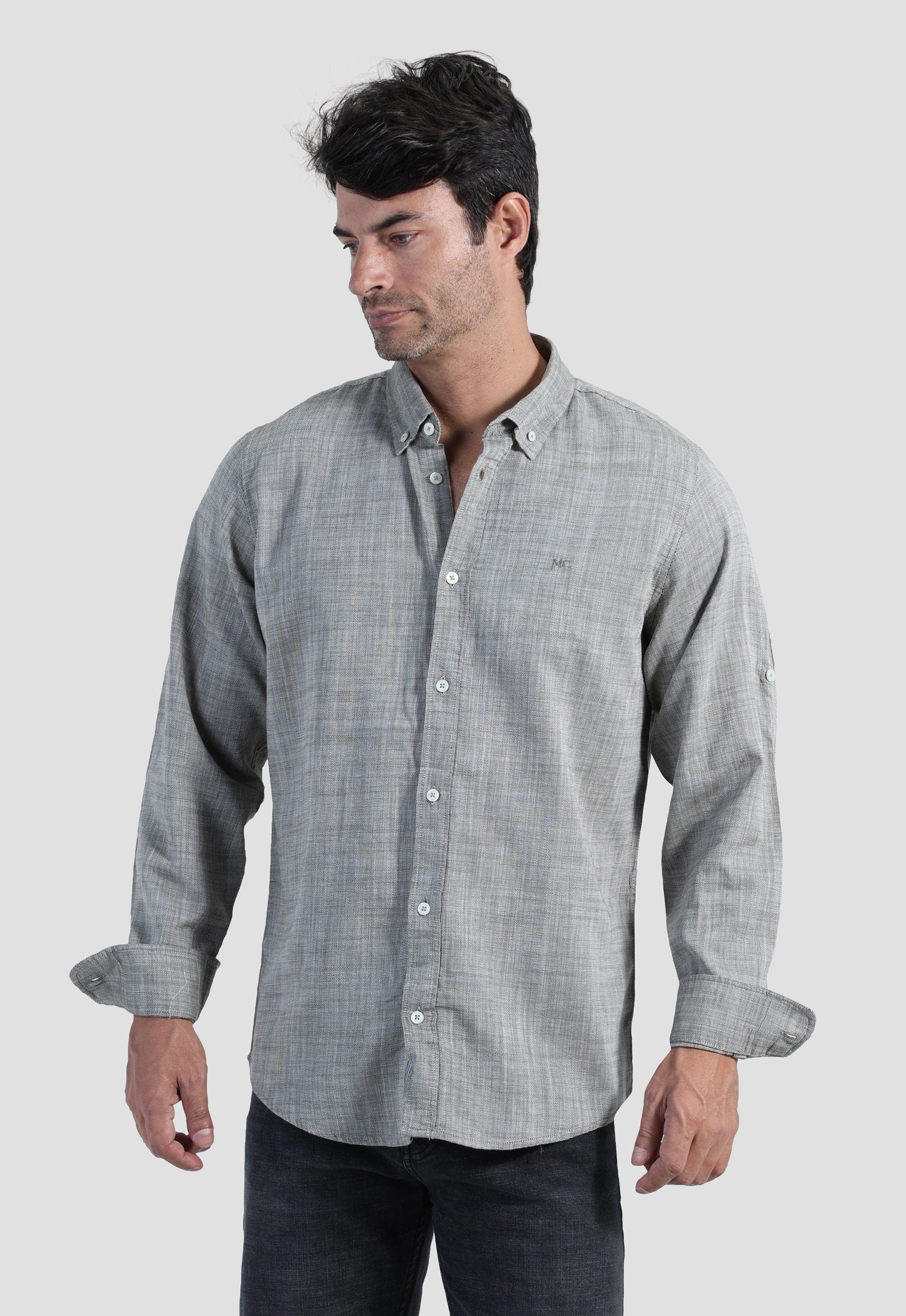 Slim Fit Solid Shirt