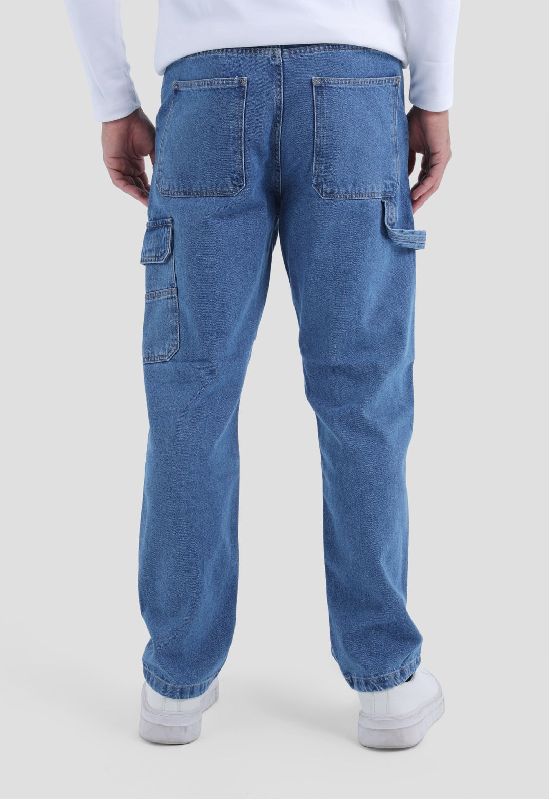 CARGO FIT DENIM PANTS