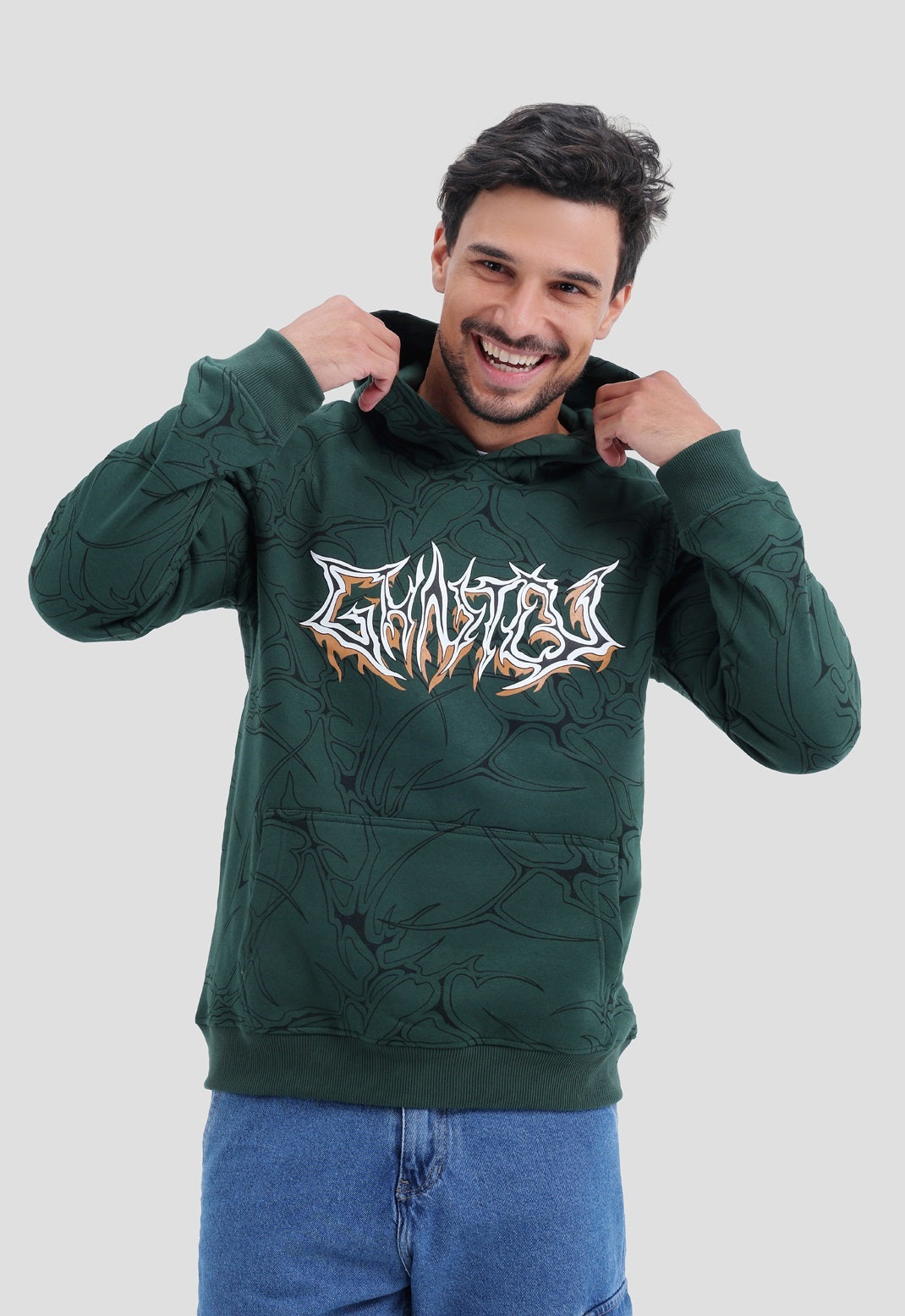 Printed Hoodie Sweatshirt