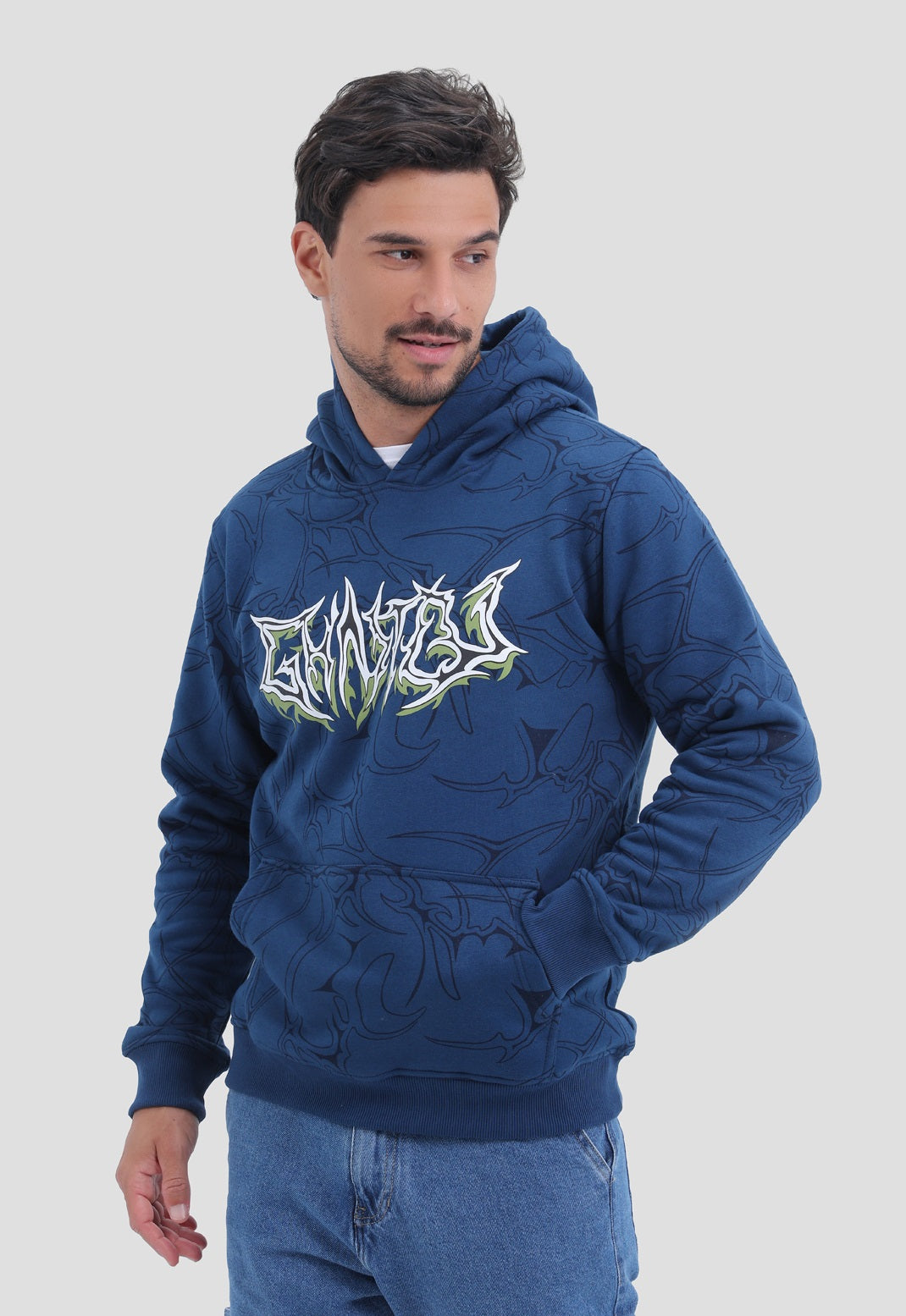 Printed Hoodie Sweatshirt