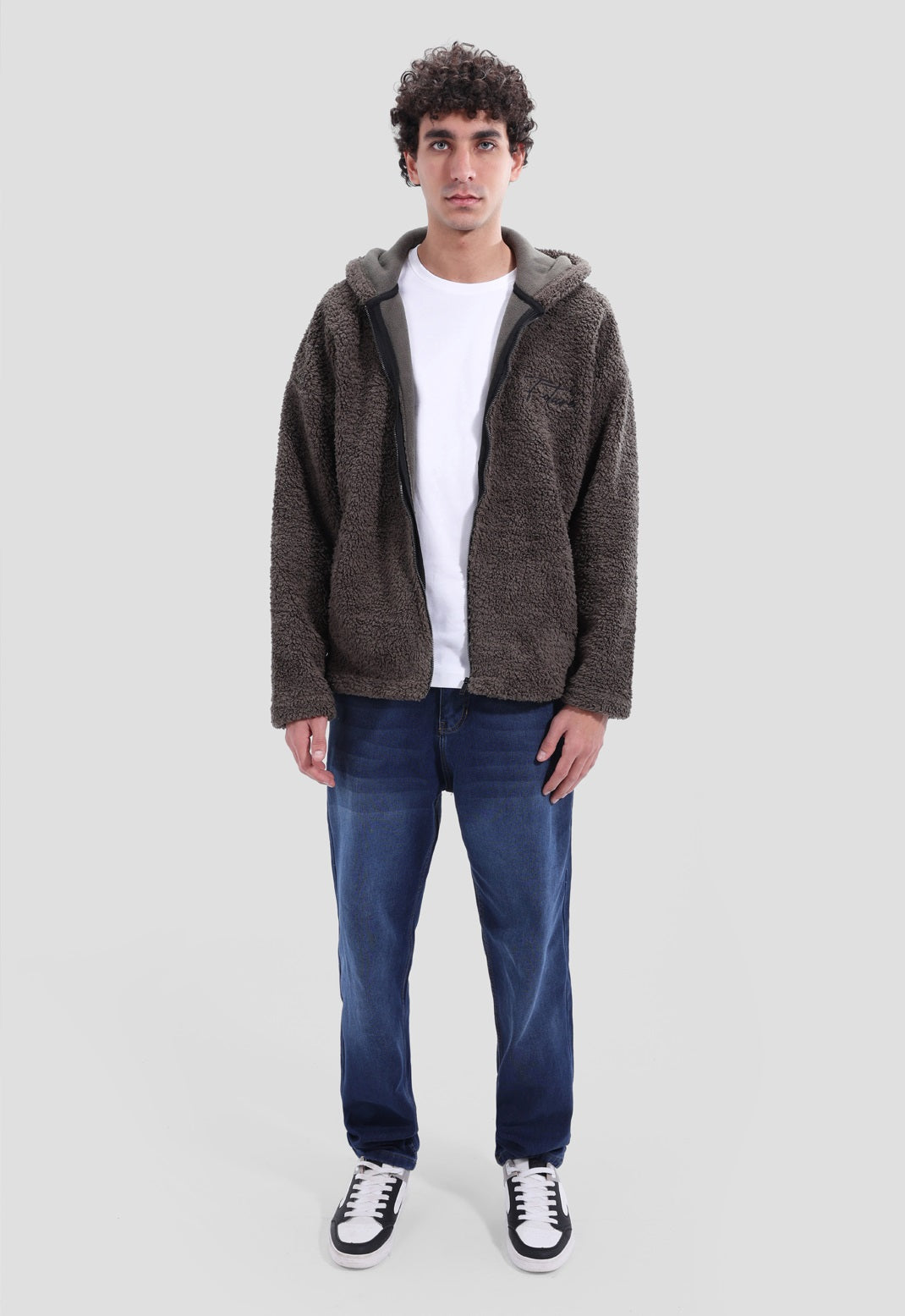 Full Zipper fur Sweatshirt